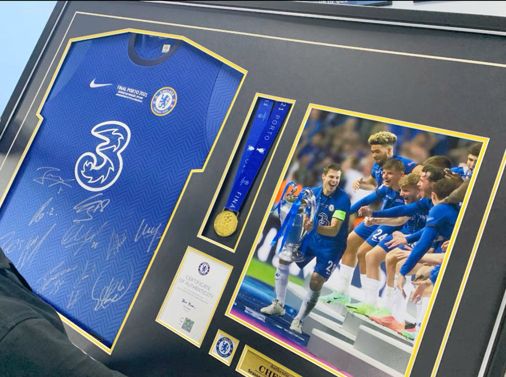 Mason Mount Chelsea Autographed Jersey Custom Framing