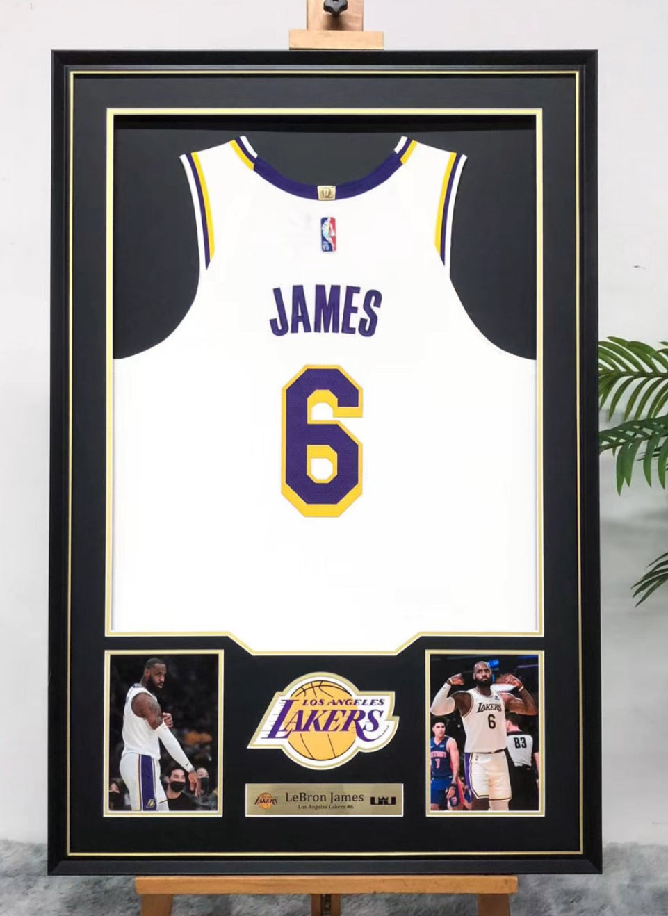 LeBron James Lakers Autographed Jersey Framing