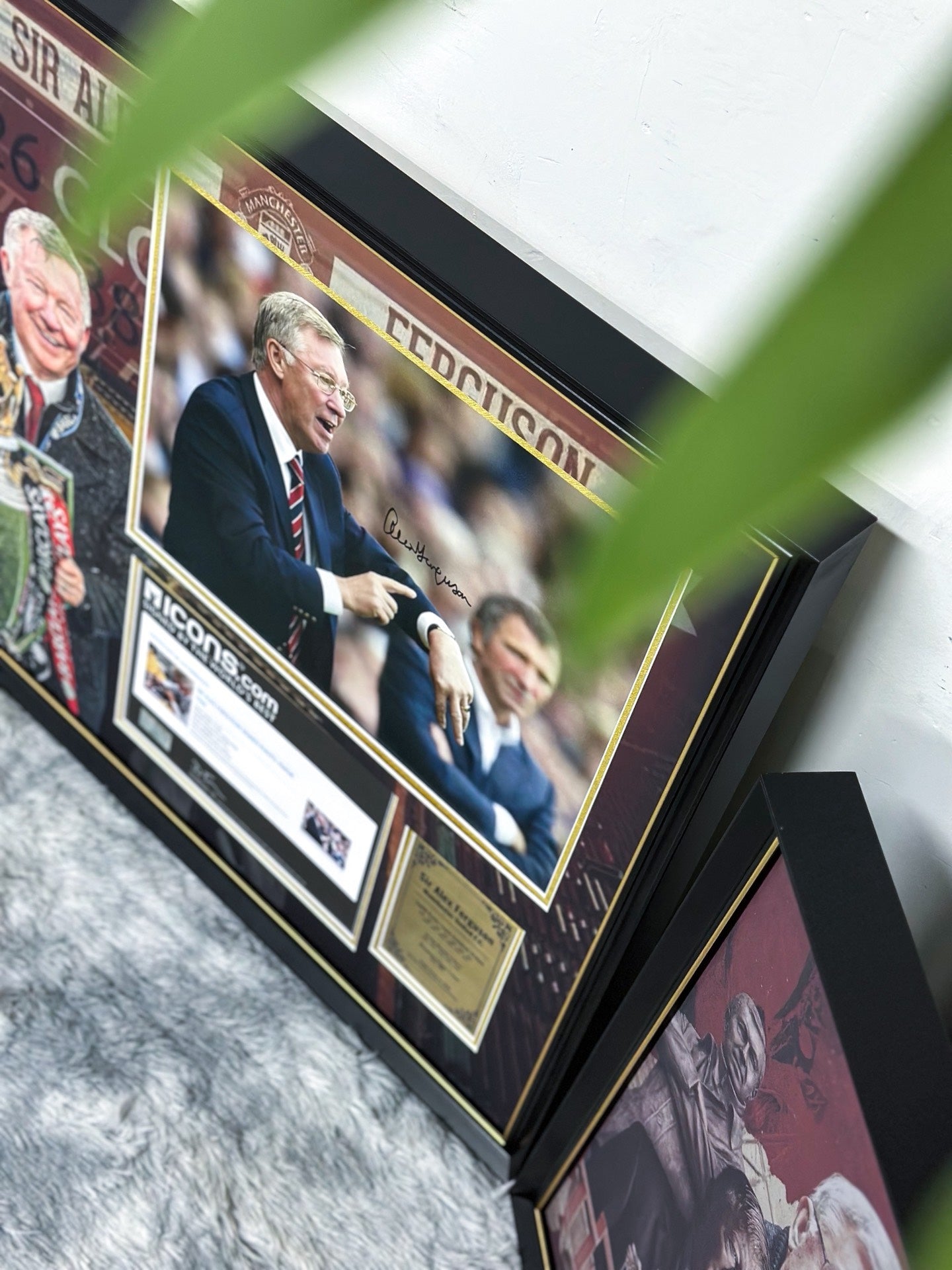 Ferguson Manchester United Autographed Custom Framed Poster