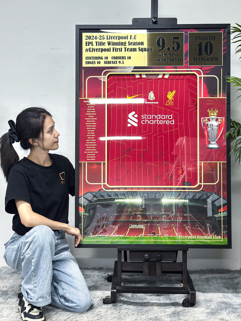 Liverpool FC Autographed Jersey Framing