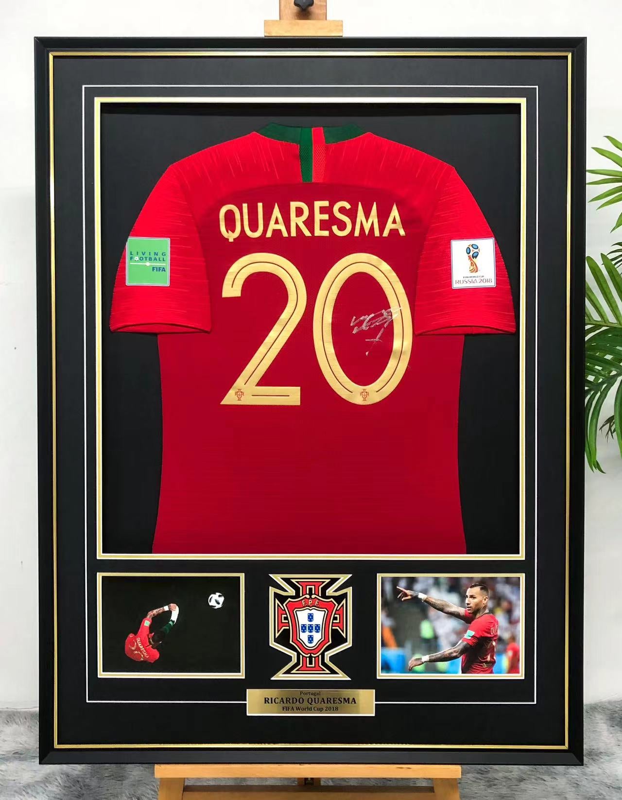 Ricardo Quaresma Portugal Autographed Jersey Framed