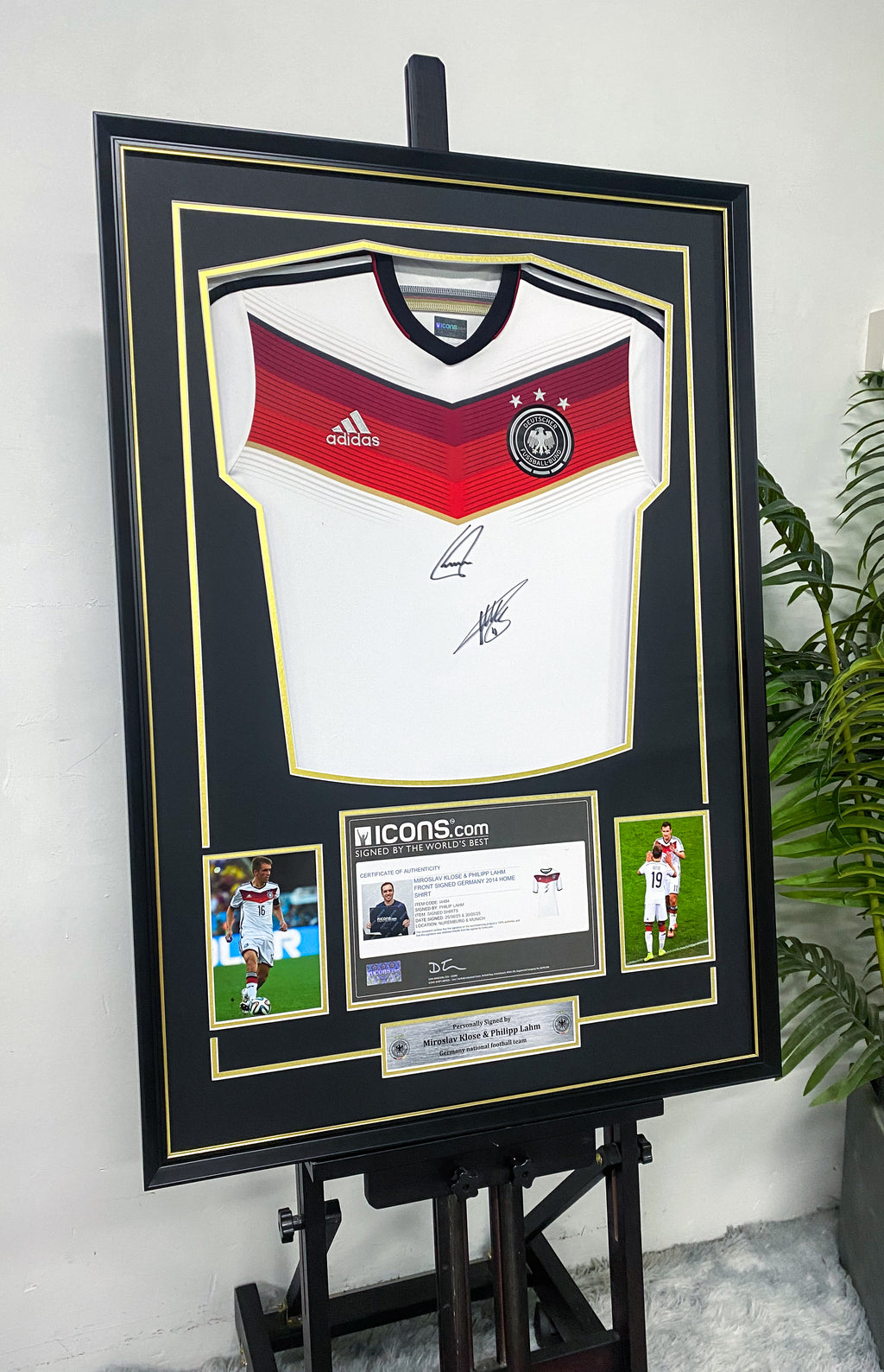 Miroslav Klose & Philipp Lahm Germany 2014 Home Jersey Framing