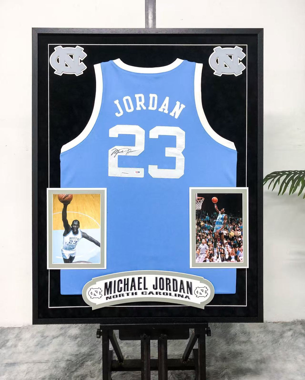 Michael Jordan North Carolina Tar Heels Jersey Custom Framing