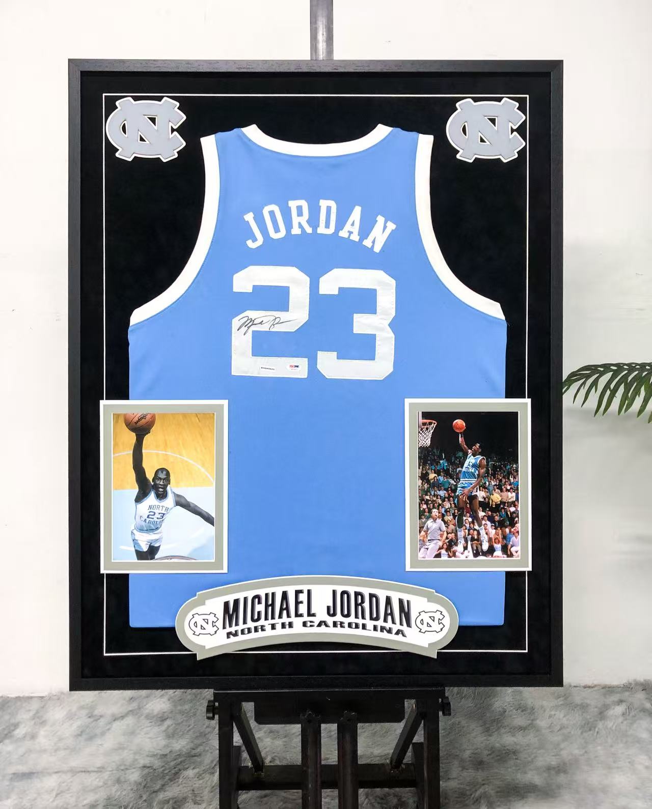 Michael Jordan North Carolina Tar Heels Jersey Custom Framing