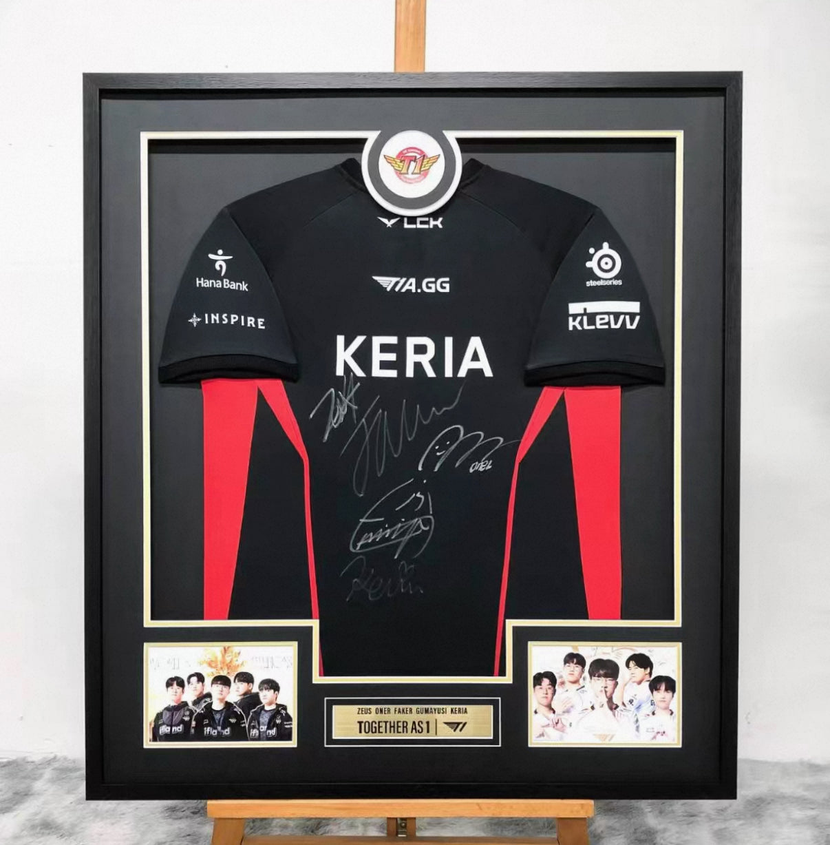 T-shirt Sentimental Item with Personalized Custom Design Framed