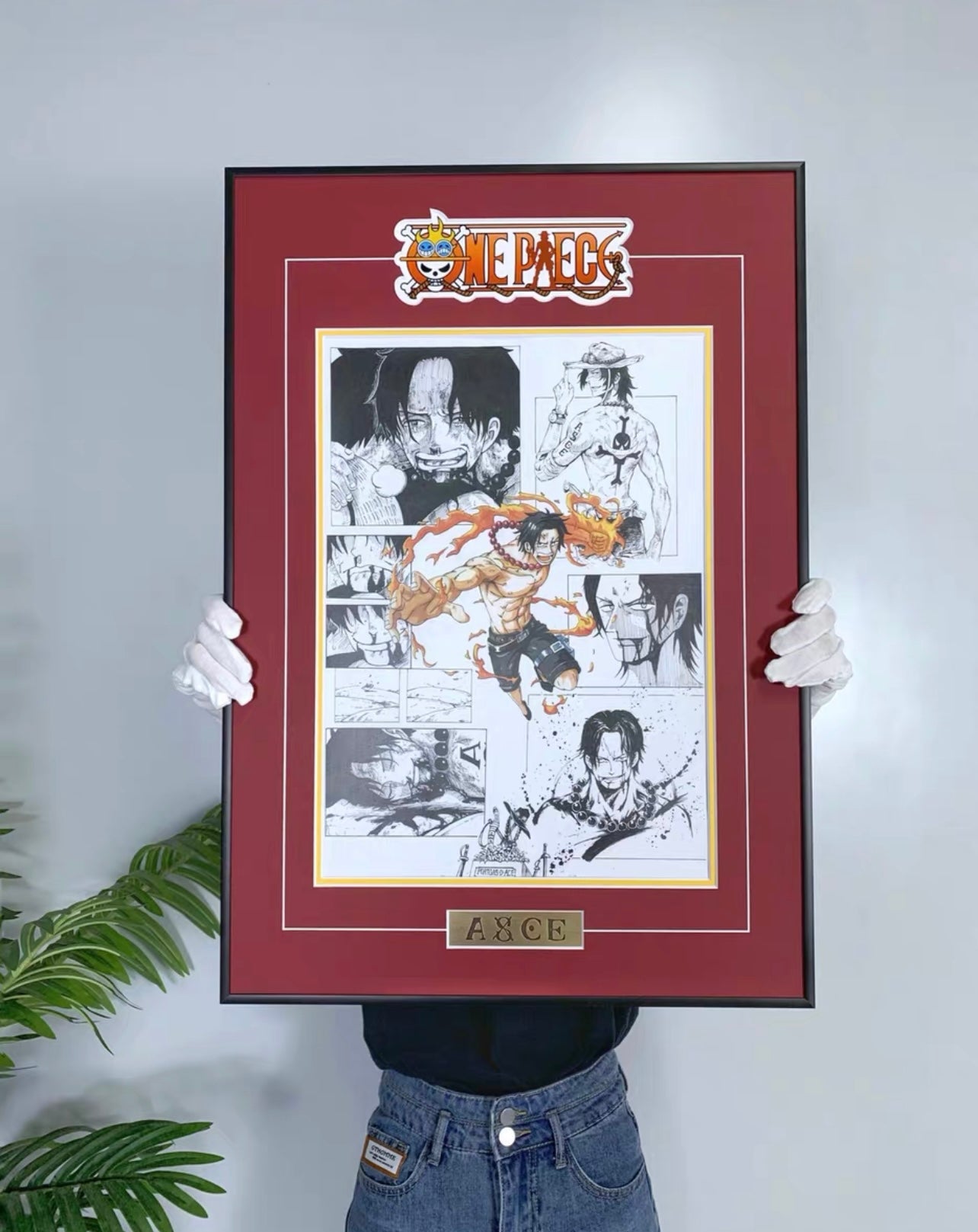 One Piece Themed Custom Framed Poster