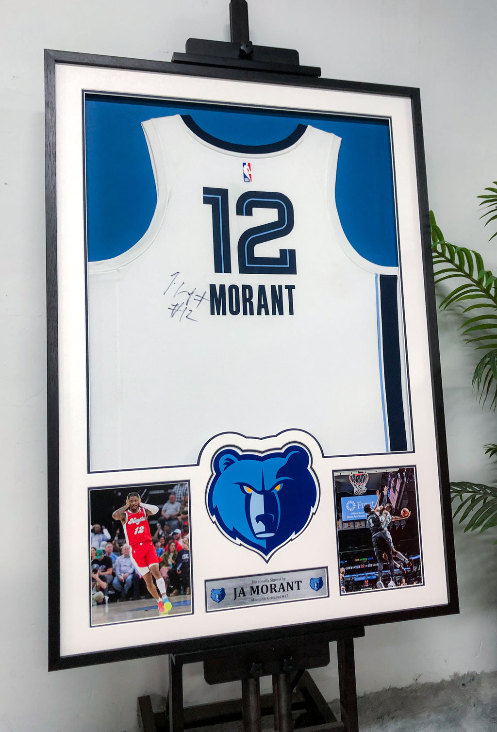 Ja Morant Memphis Grizzlies Autographed Jersey Custom Framed