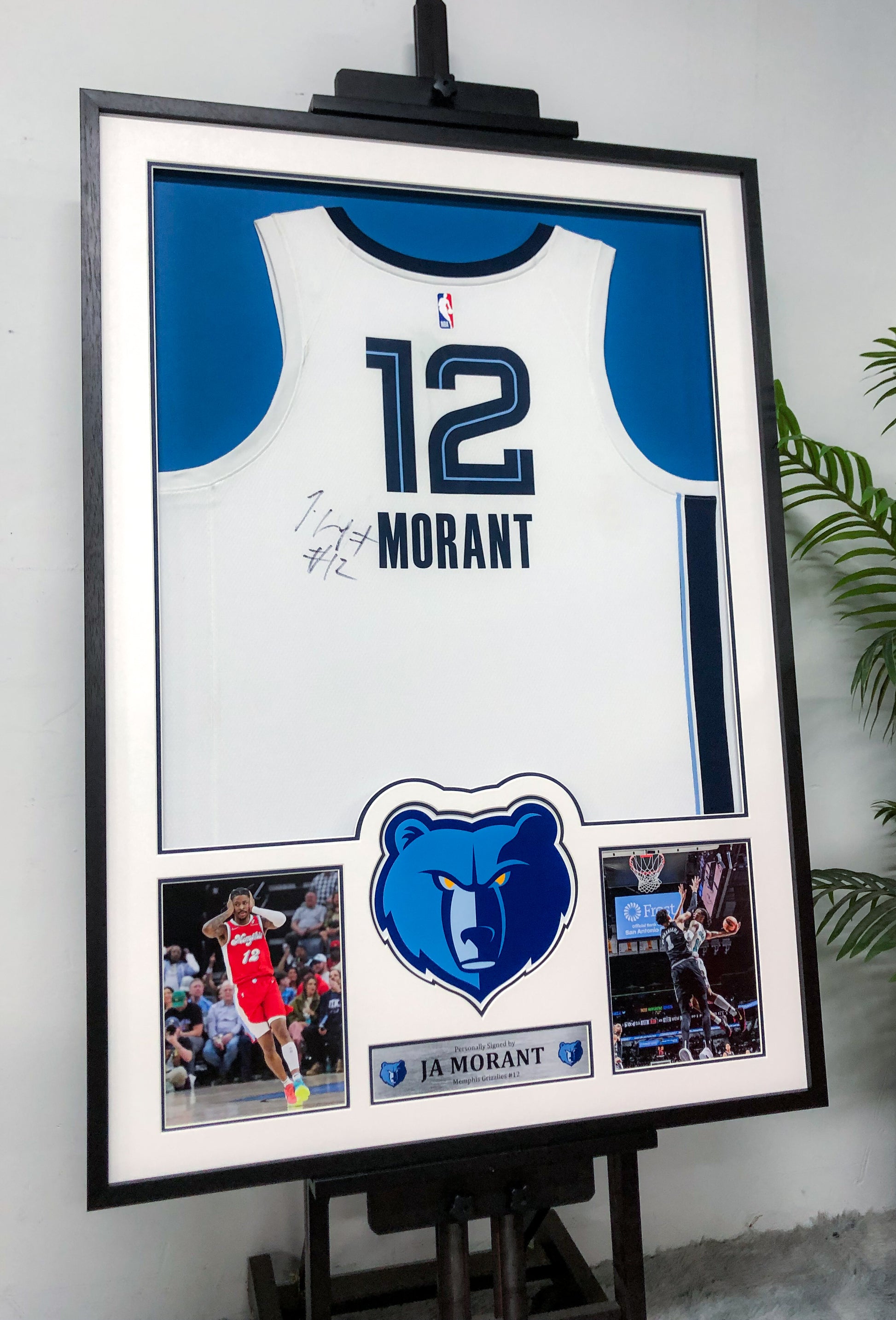 Ja Morant Memphis Grizzlies Autographed Jersey Custom Framed