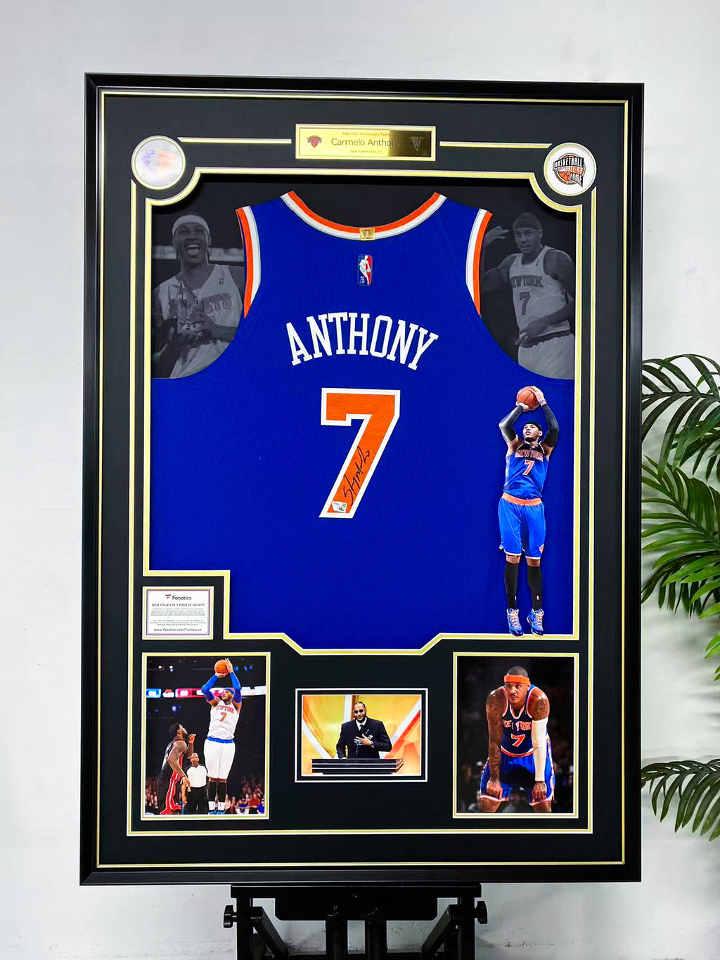 Carmelo Anthony New York Knicks Jersey Framing
