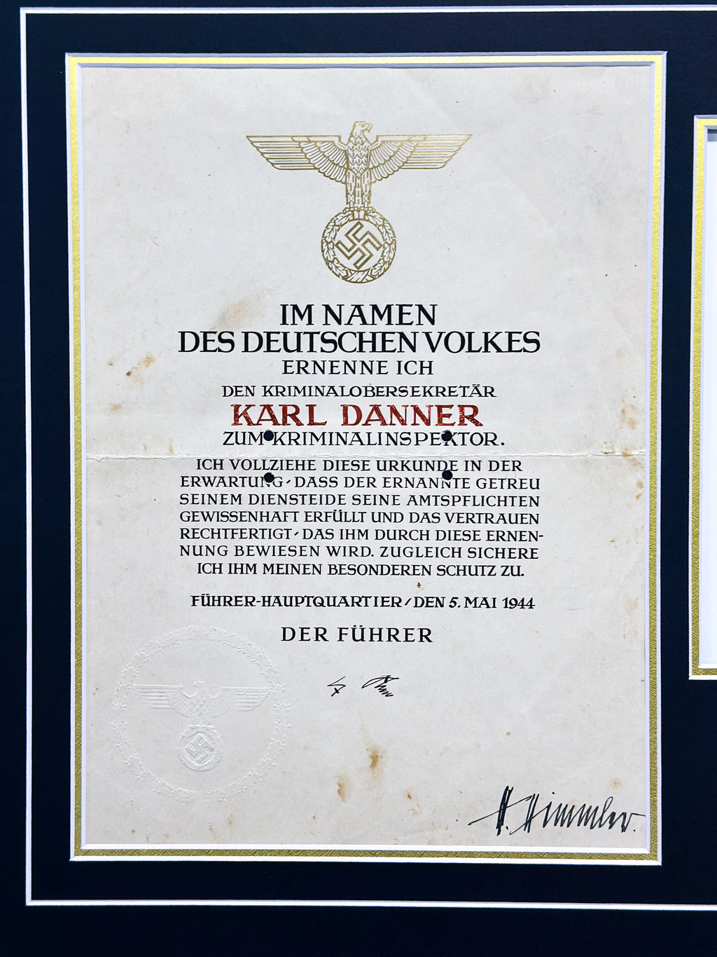 Historical Document & Autograph Memorabilia Custom Framed Display