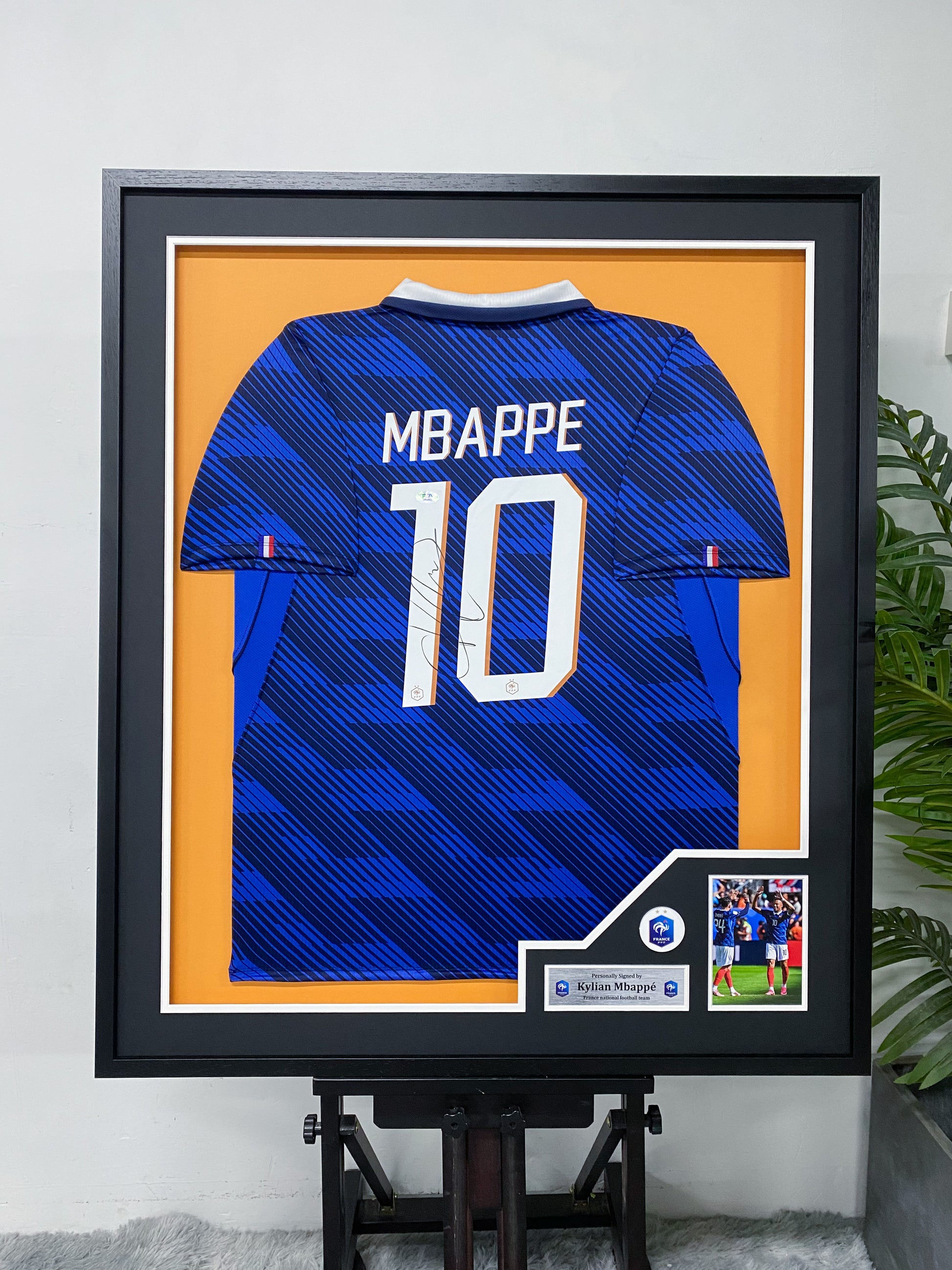 Kylian Mbappé France National Team Signed Jersey Framing