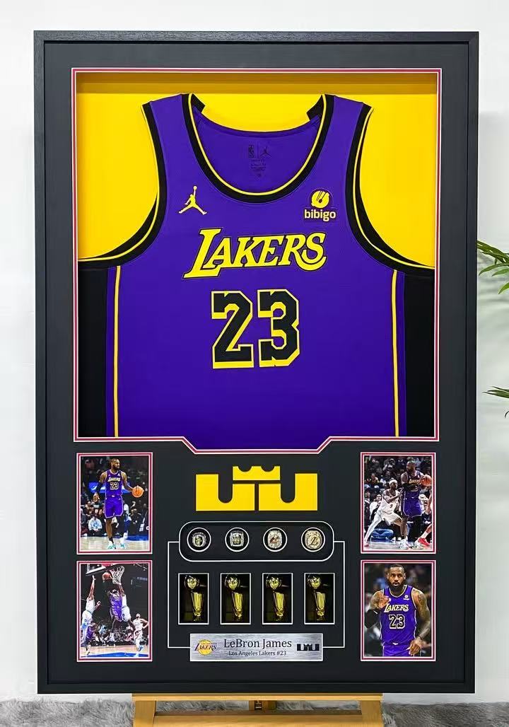 LeBron James Lakers Autographed Jersey Framing | Custom NBA Jersey Display Case Study