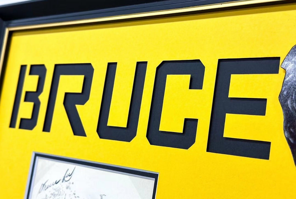 Bruce Lee Sentimental Item Custom Framed