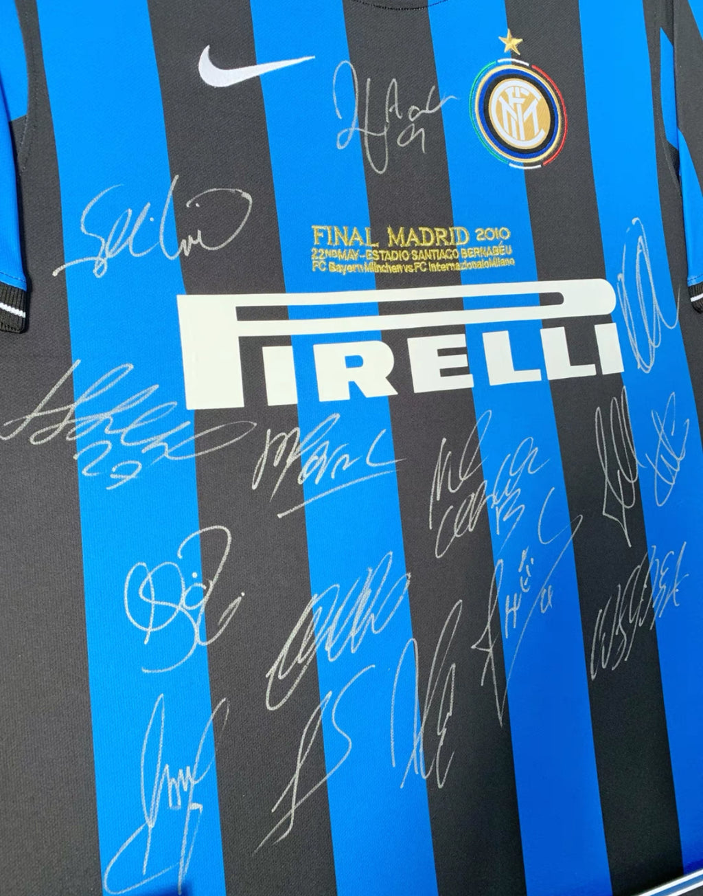 Inter Milan Jersey – Autographed Custom Framing