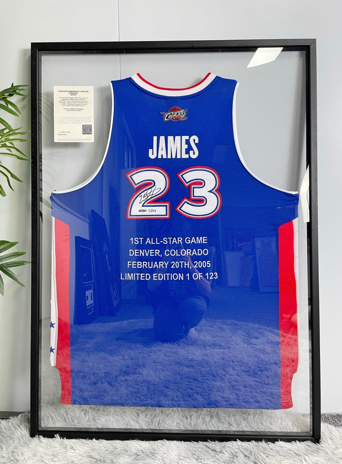All-Star LeBron James Autographed Framed Jersey