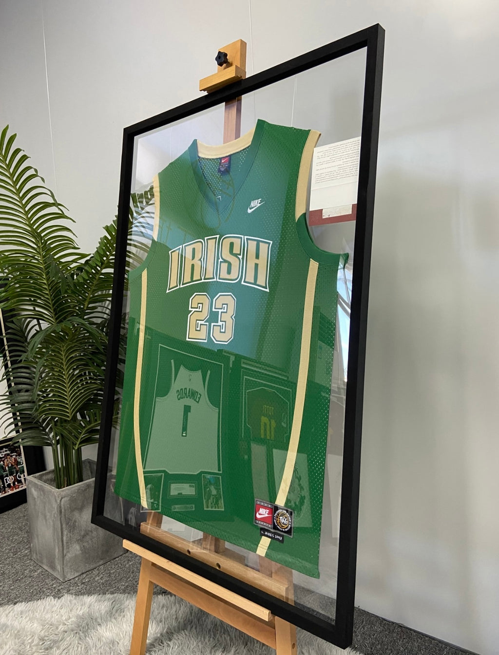 Irish LeBron James Autographed Framed Poster