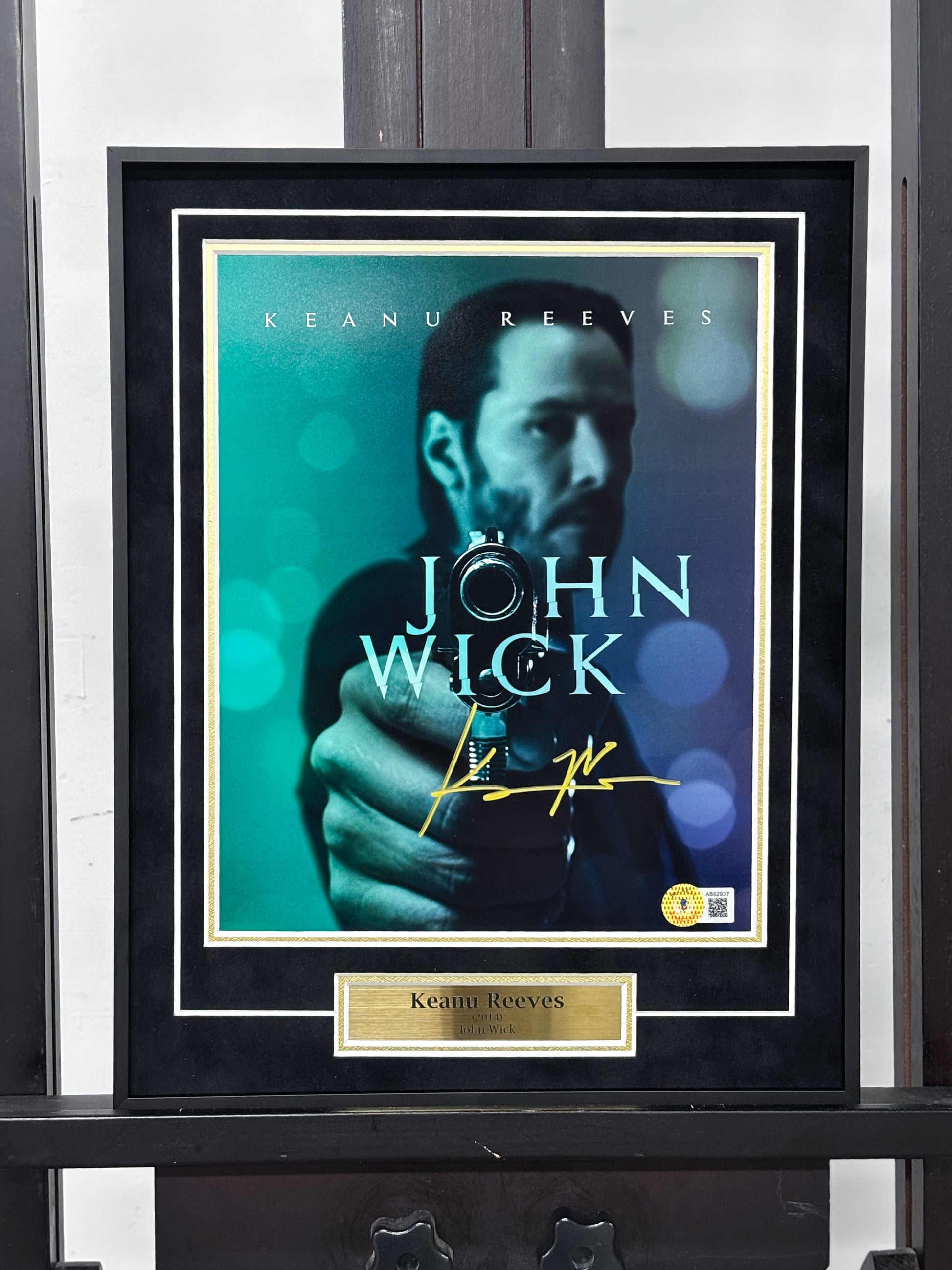 Keanu Reeves John Wick Signed Movie Poster Framing