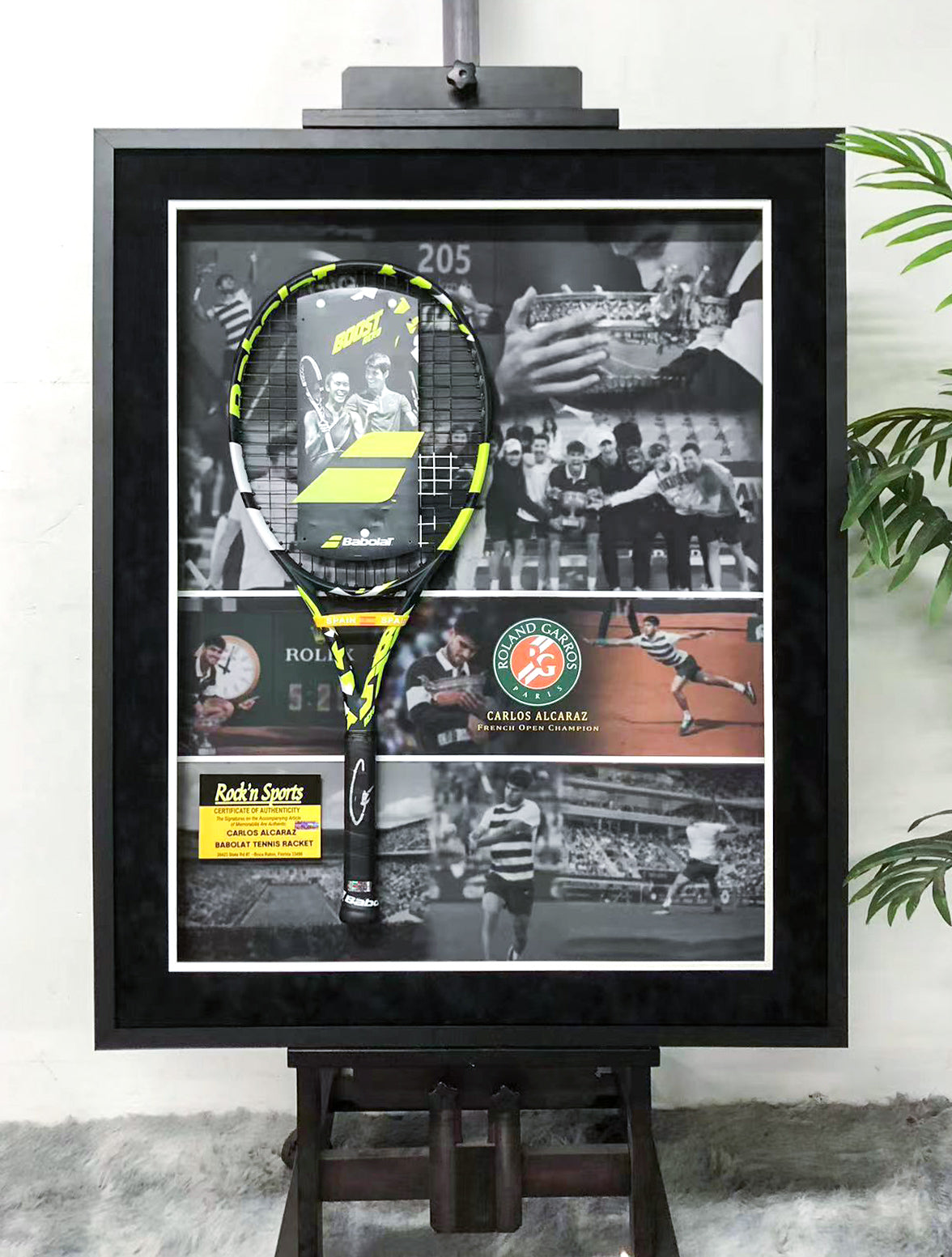 Tennis Racket Custom Framed Memorabilia