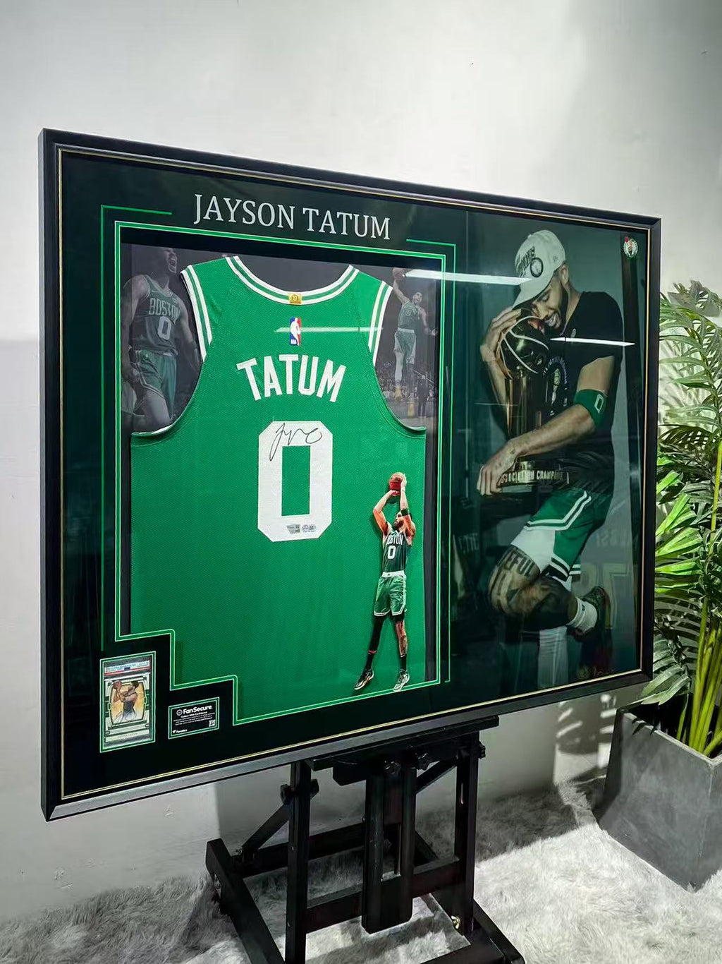 Jayson Tatum Boston Celtics Signed Jersey Framing