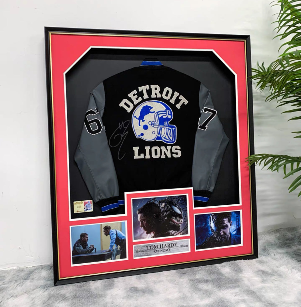 Tom Hardy Autographed Game Jersey | Personalized Framed Keepsake