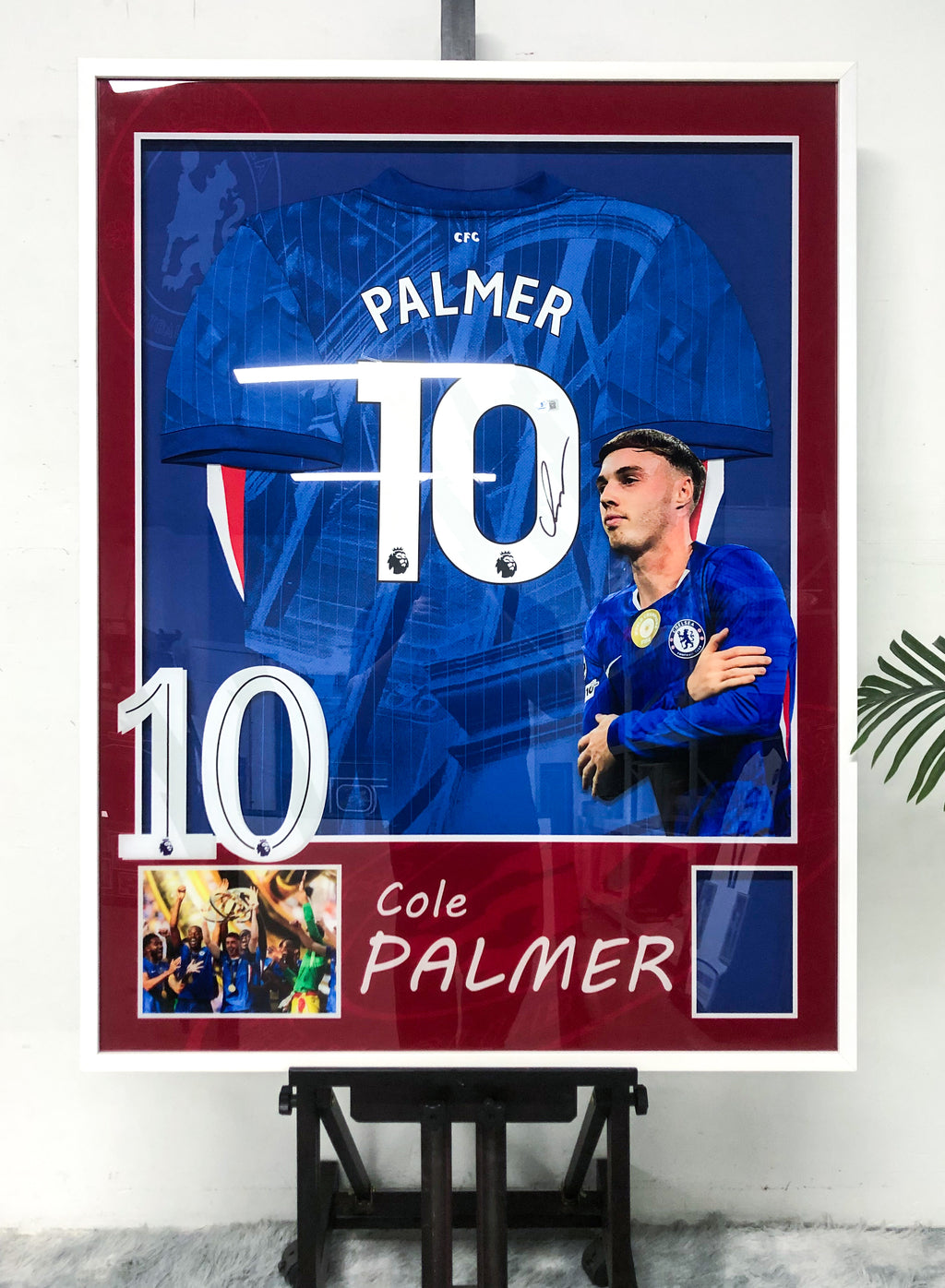 Cole Palmer Chelsea Autographed Jersey Custom Framing