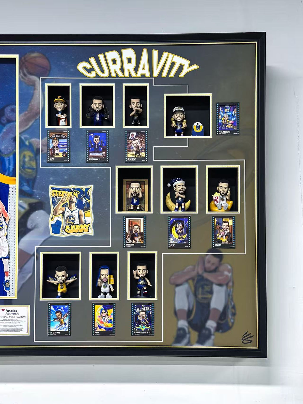 Stephen Curry Golden State Warriors Framed Signed Jersey
