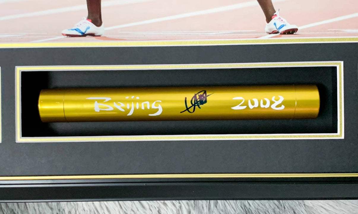 Usain Bolt Sentimental Item Custom Framed