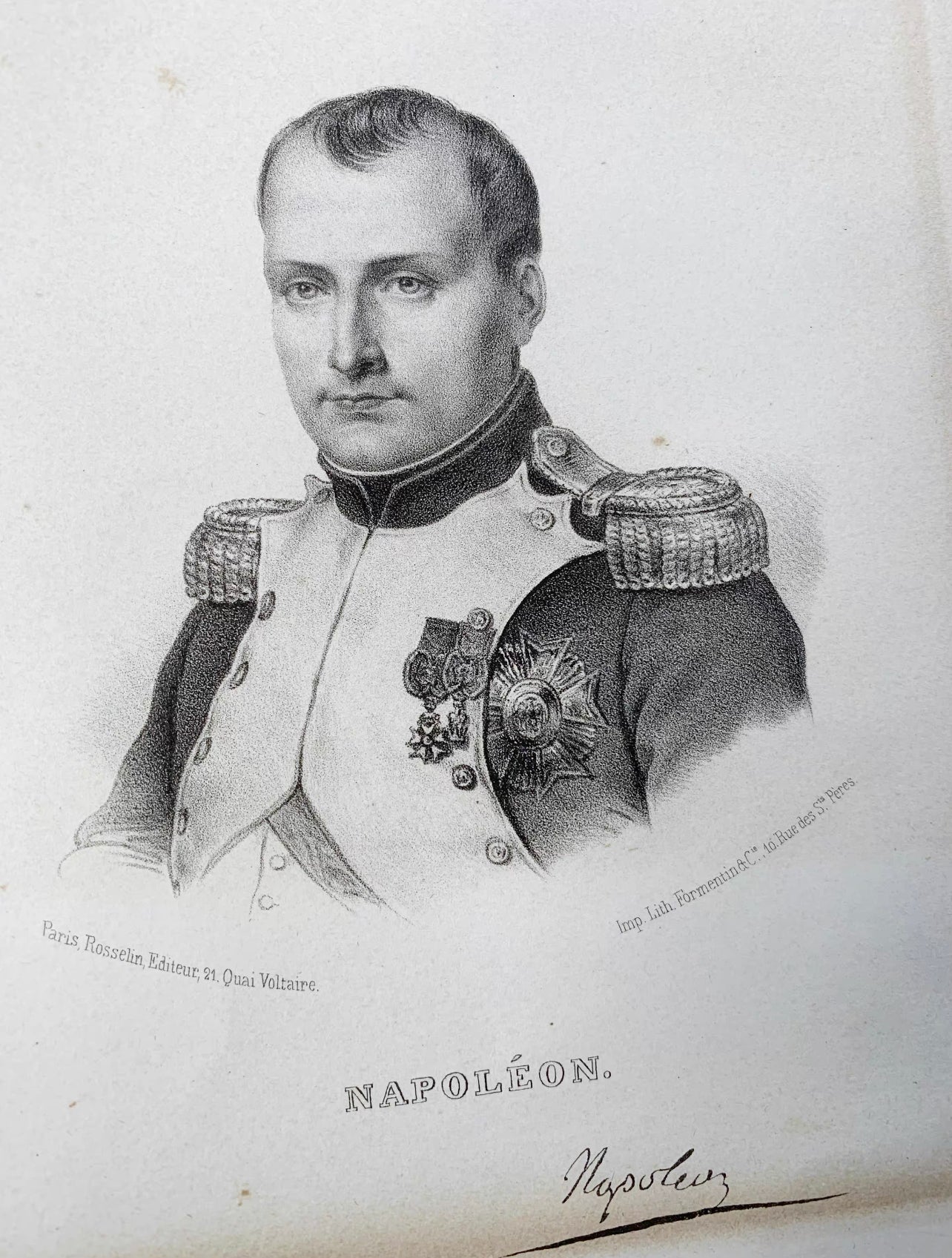Napoleon Collectible Item Custom Framed