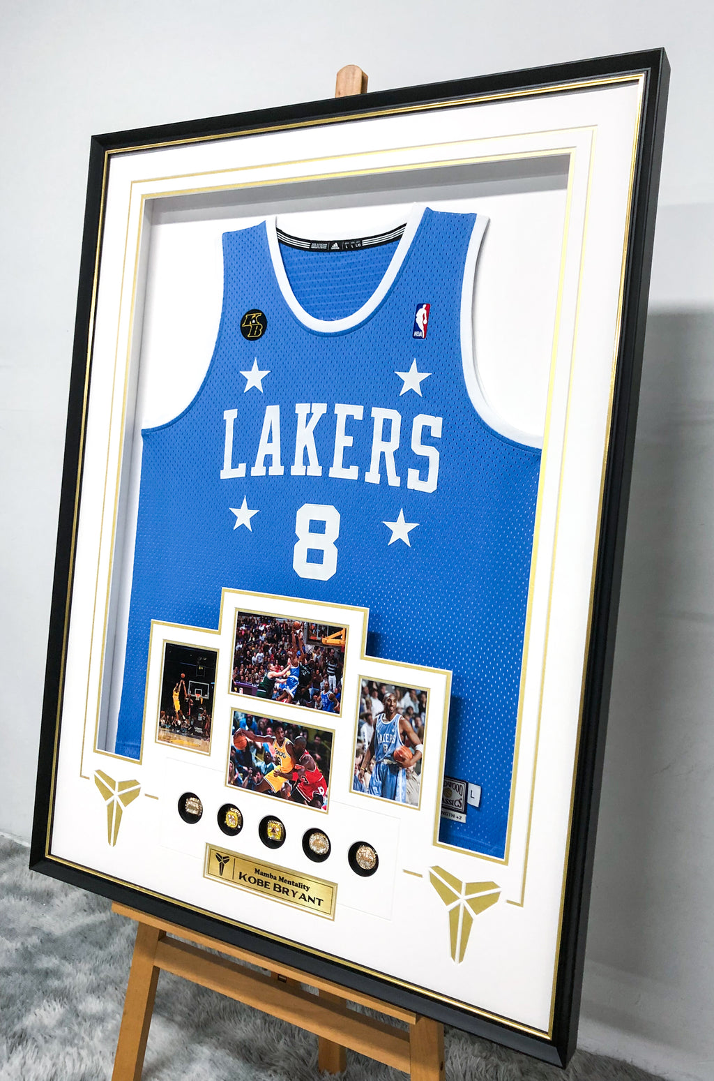 Kobe Bryant Los Angeles Lakers Autographed Jersey Framed