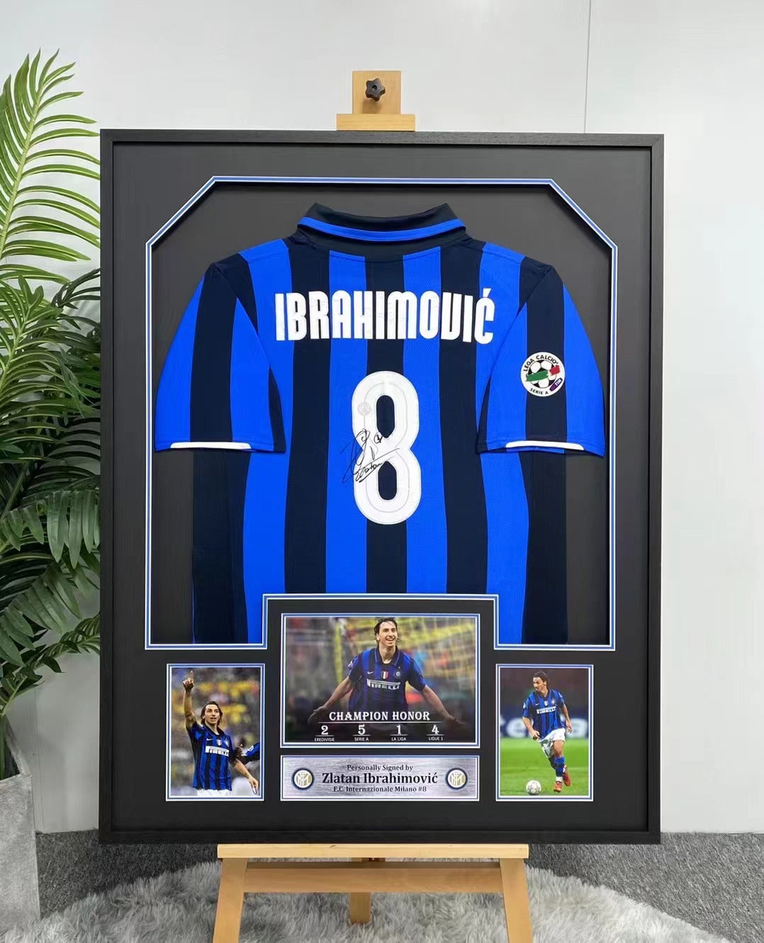 Zlatan Ibrahimovic Inter Milan Signed Jersey Framing