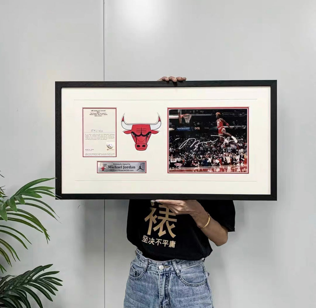 Michael Jordan Signed Poster Custom Framing
