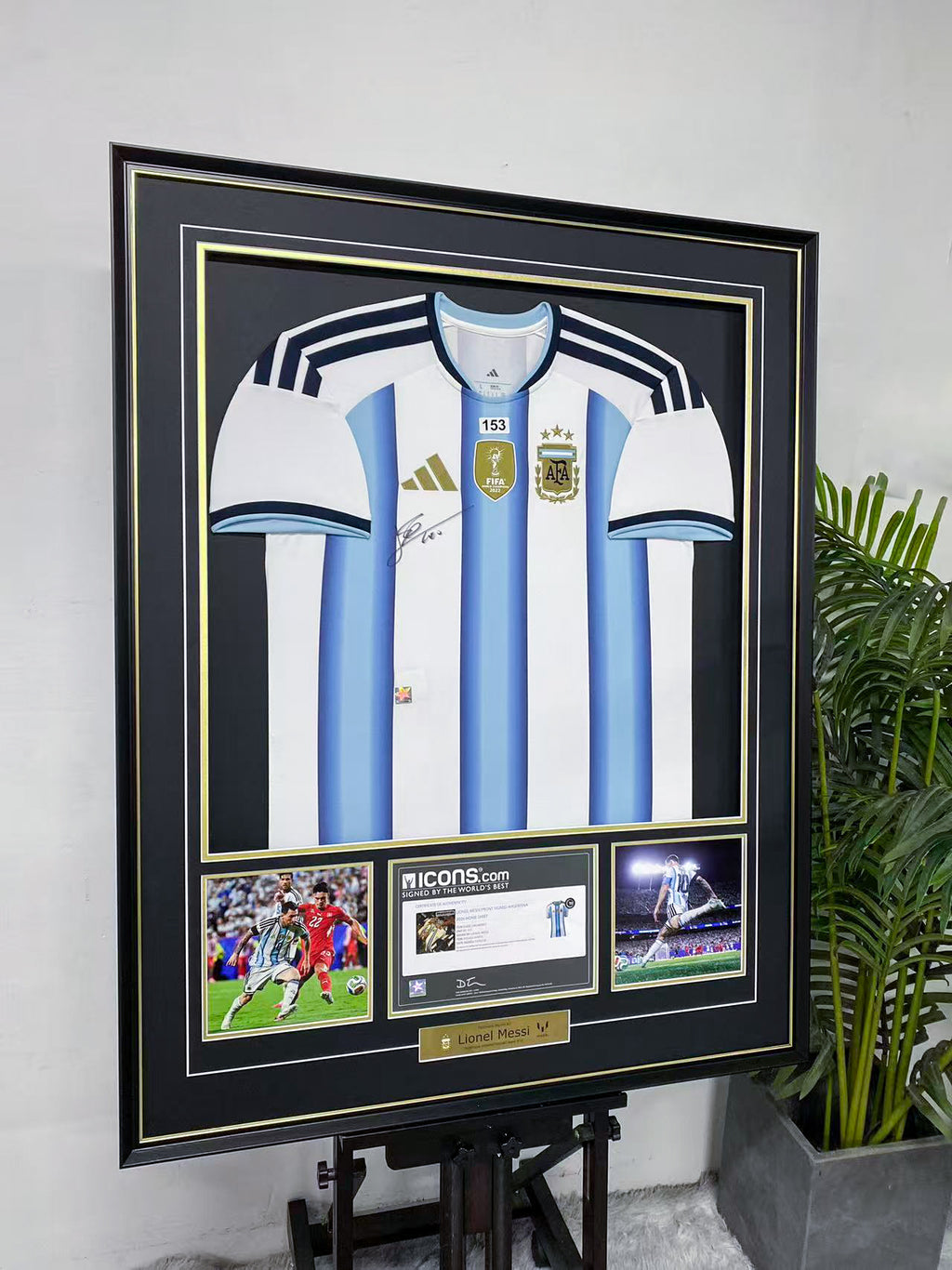 Lionel Messi Argentina #10 Framed Jersey