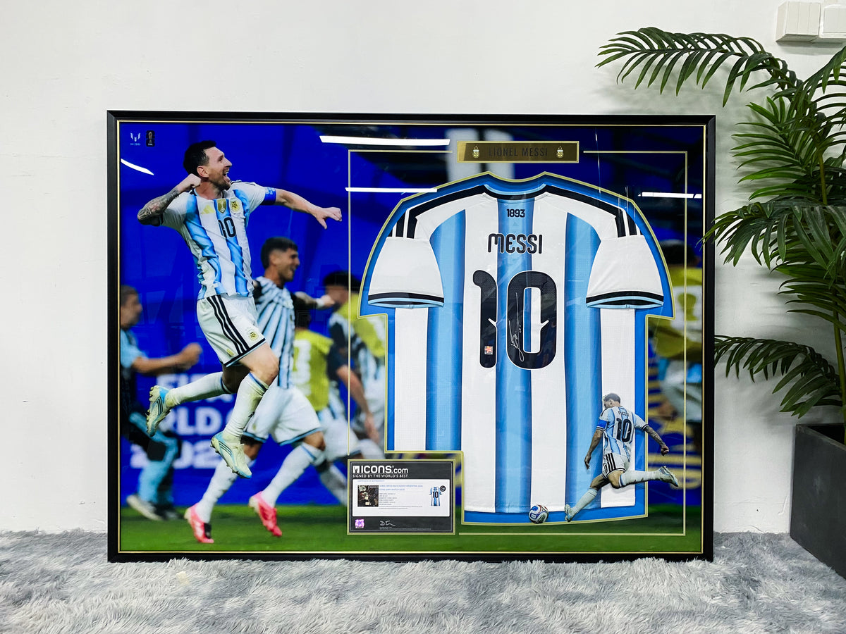 Lionel Messi Argentina National Team No.10 Jersey Collectible Display