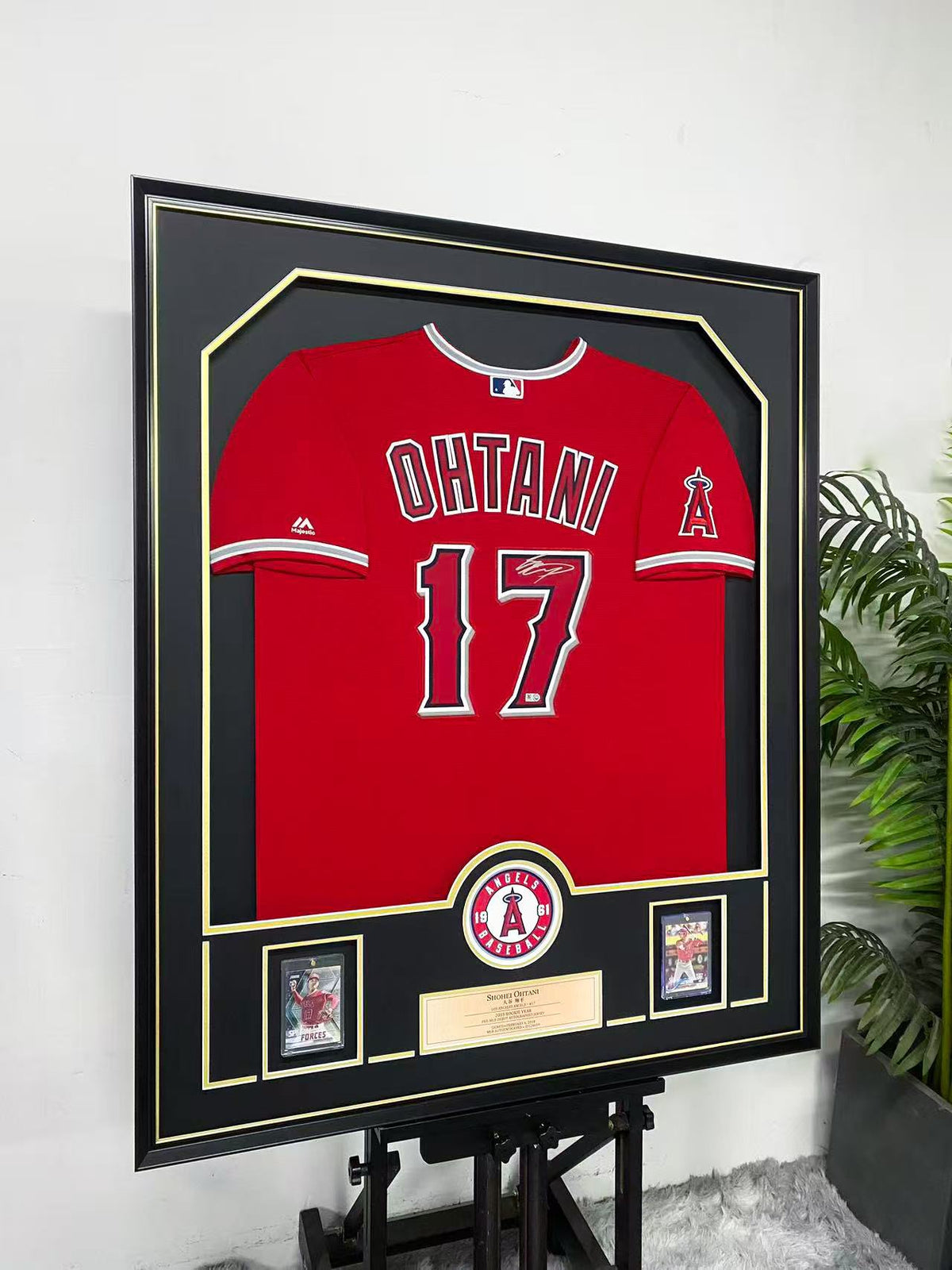 Shohei Ohtani Los Angeles Angels 17 Signed Jersey Display Frame