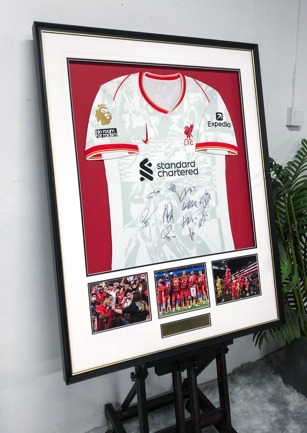 Liverpool FC Autographed Custom Framed Jersey