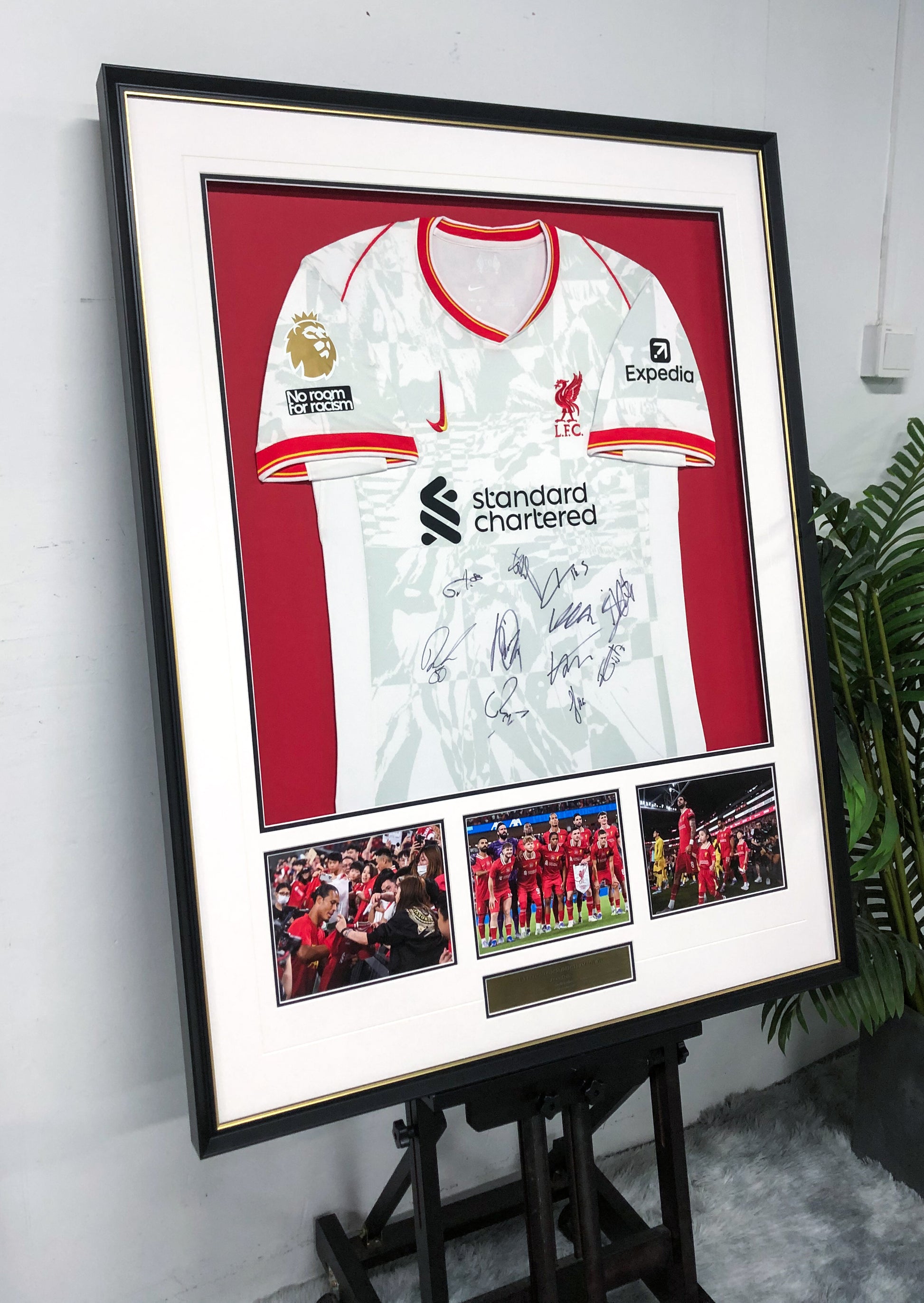 Liverpool FC Autographed Custom Framed Jersey