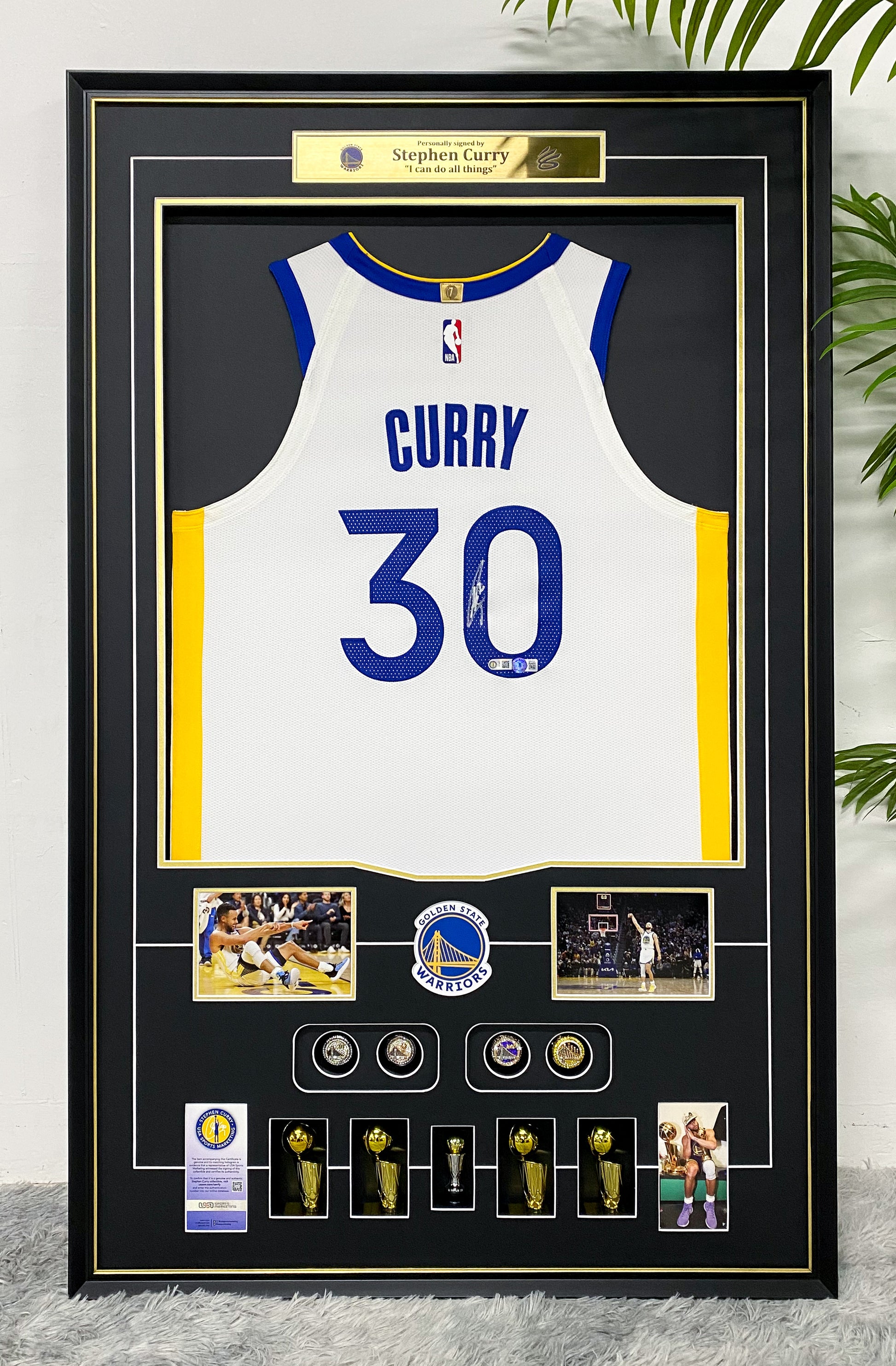 Stephen Curry Golden State Warriors Jersey Framing