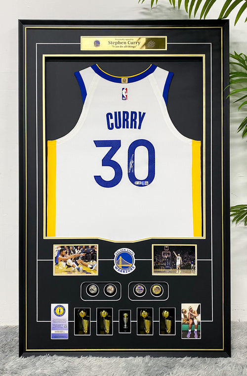 Stephen Curry Golden State Warriors Jersey Framing