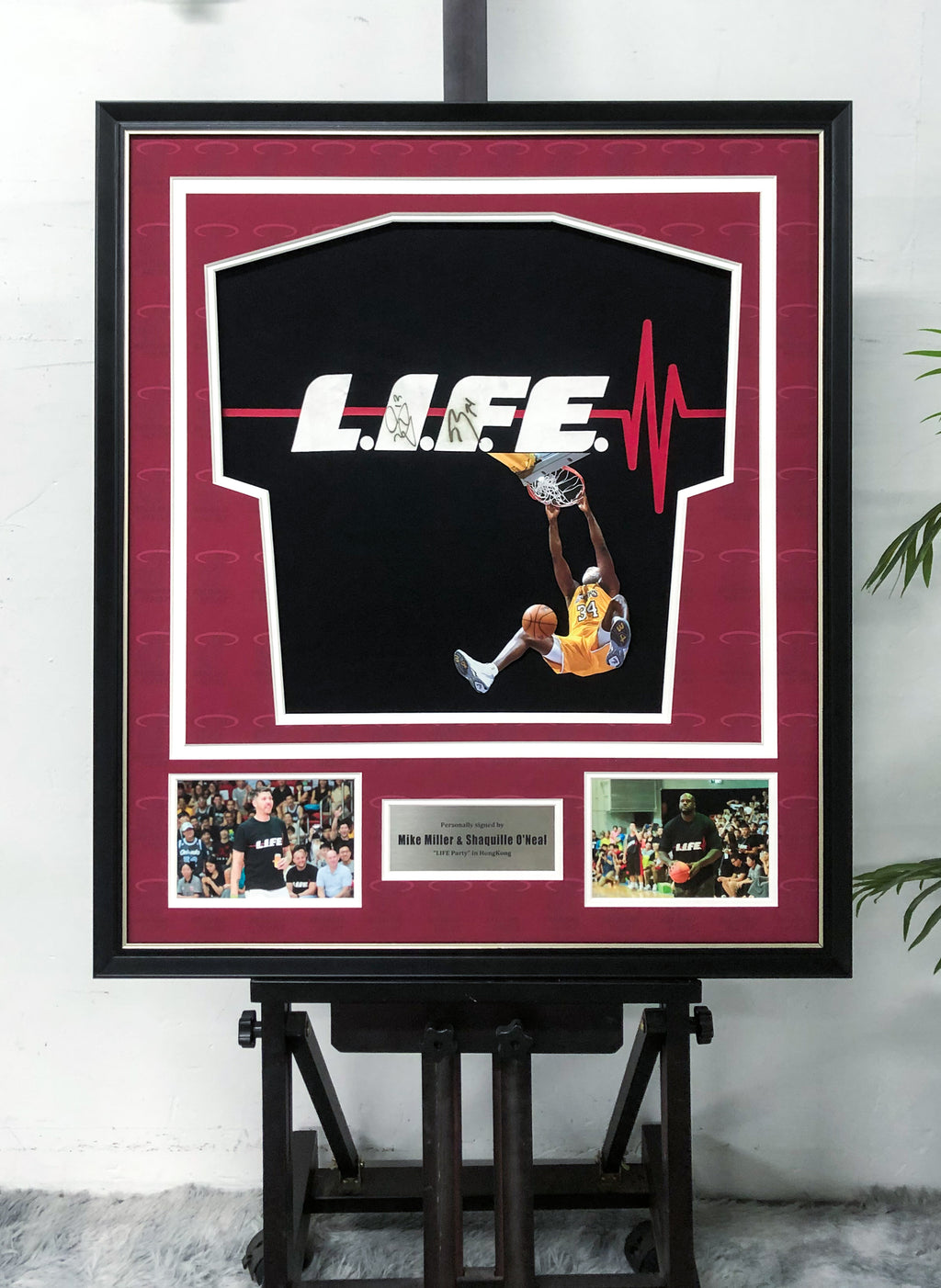 Shaquille O'Neal Custom Basketball Jersey Framing