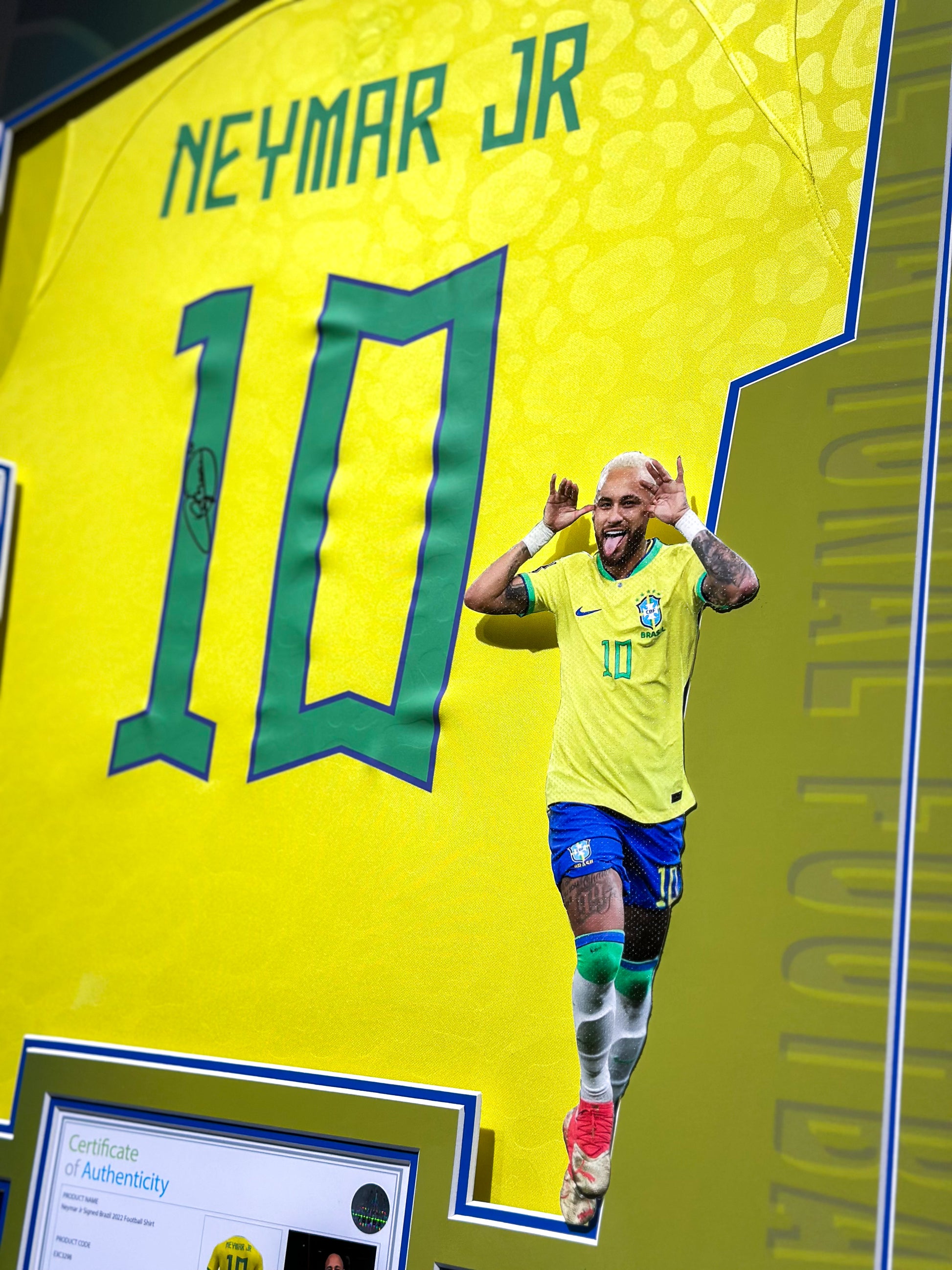 Neymar Jr Brazil National Team Autographed Jersey