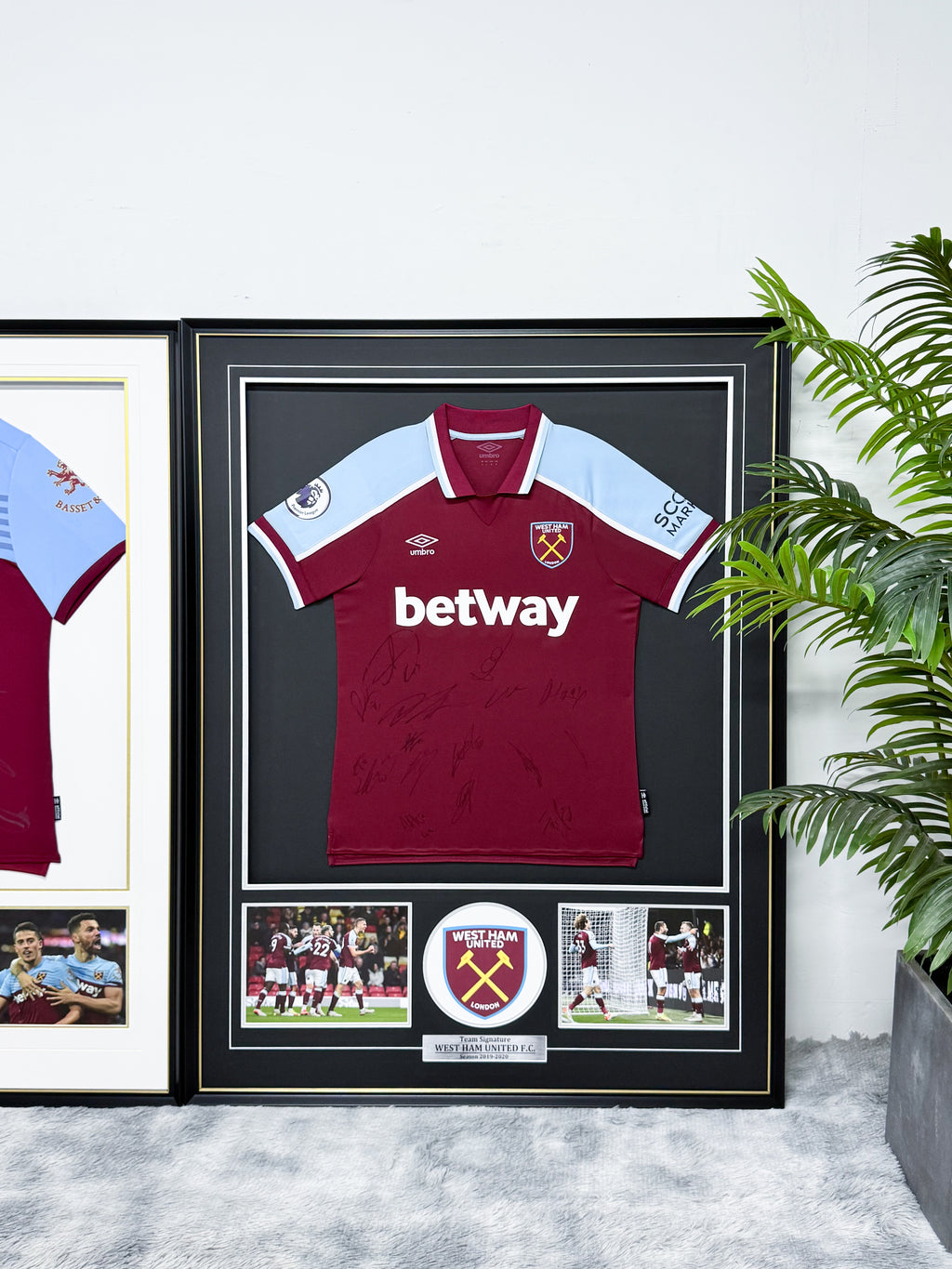 West Ham United Jersey – Autographed Custom Framing