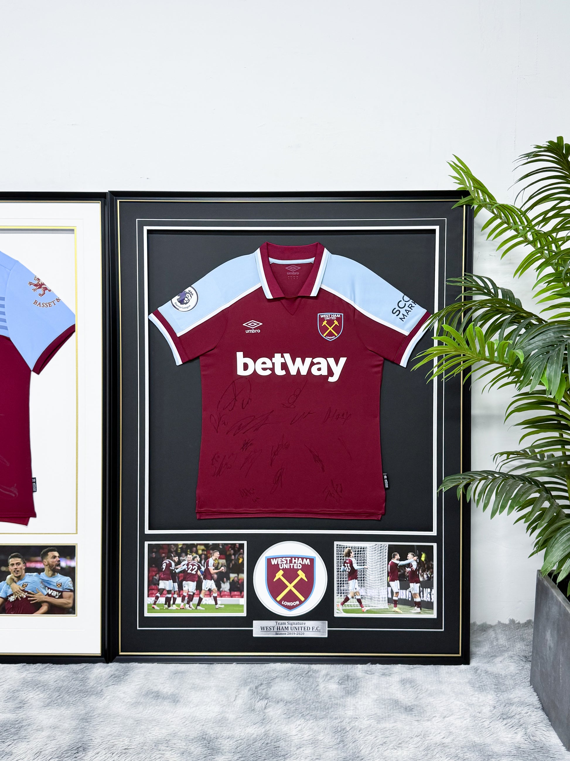 West Ham United Jersey – Autographed Custom Framing