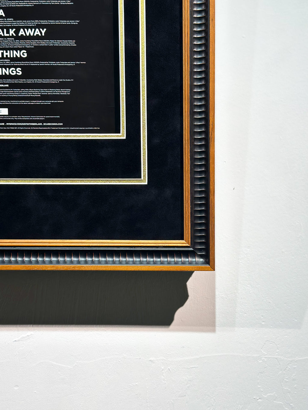 Justin Timberlake The 20/20 Experience Framed Display