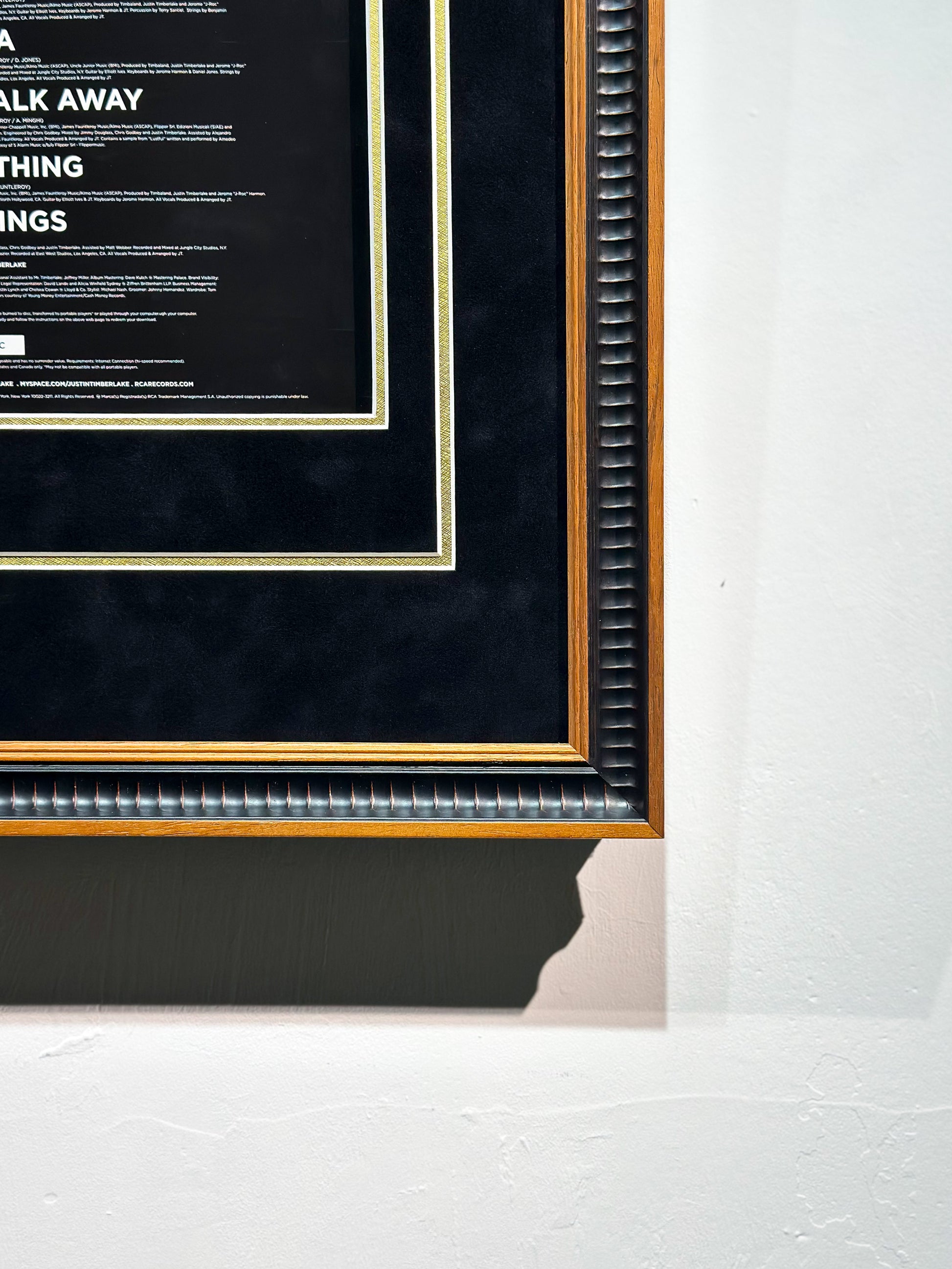 Justin Timberlake The 20/20 Experience Framed Display