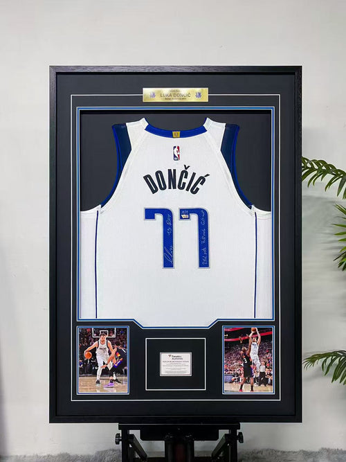 Luka Doncic Dallas Mavericks Autographed Jersey Framing