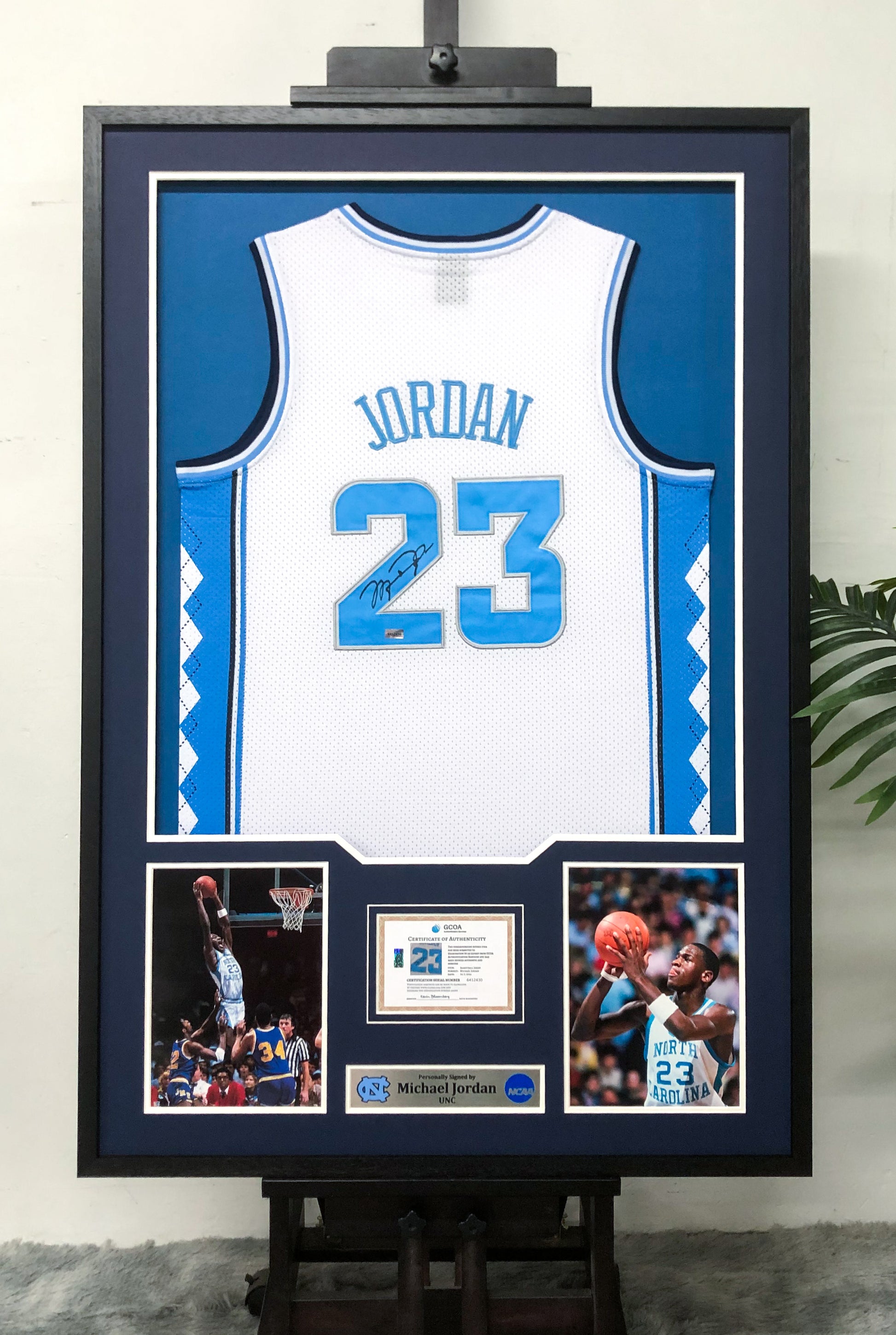 Michael Jordan UNC Jersey Framing