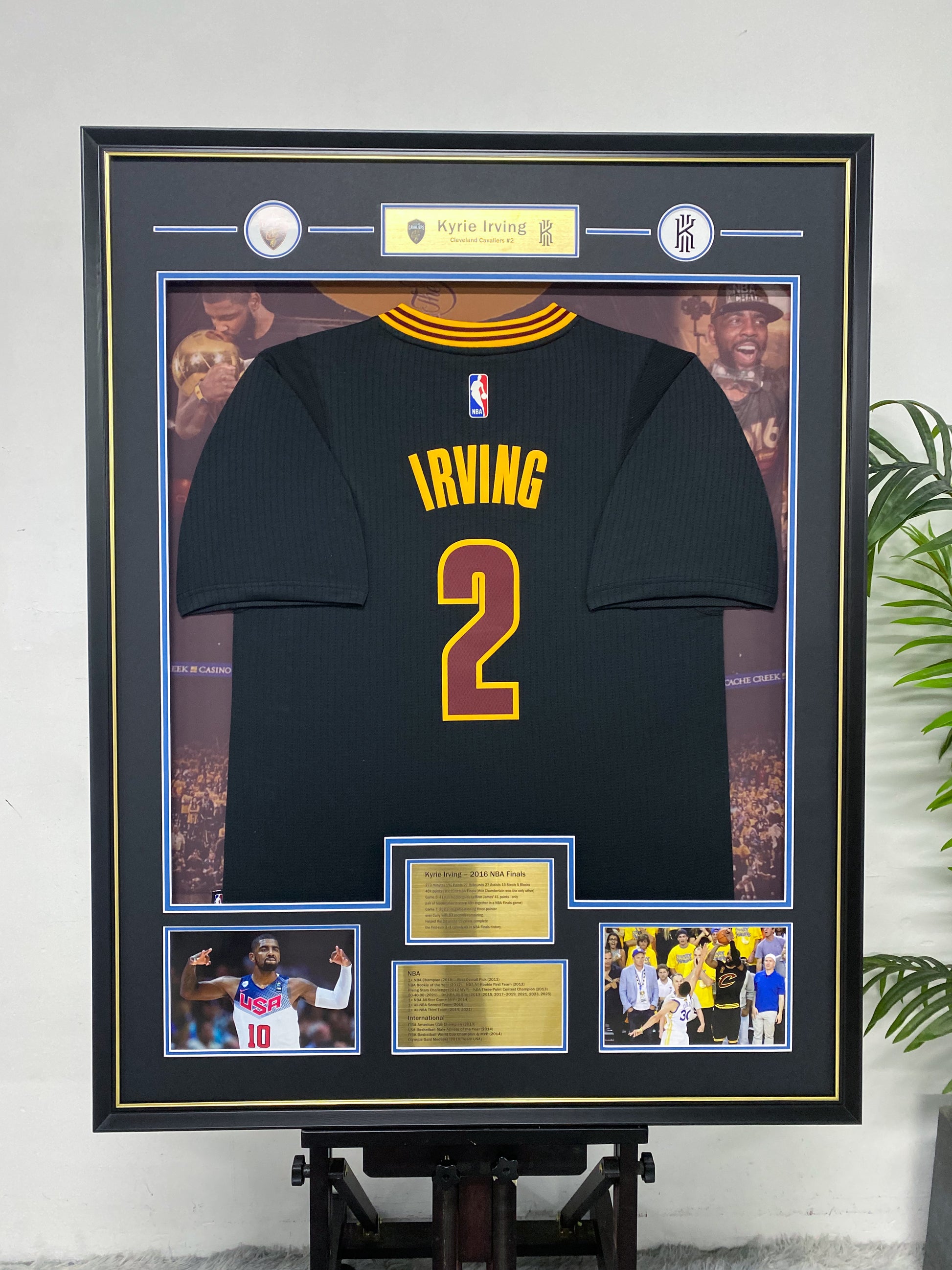 Kyrie Irving Cleveland Cavaliers Vintage Jersey Framing