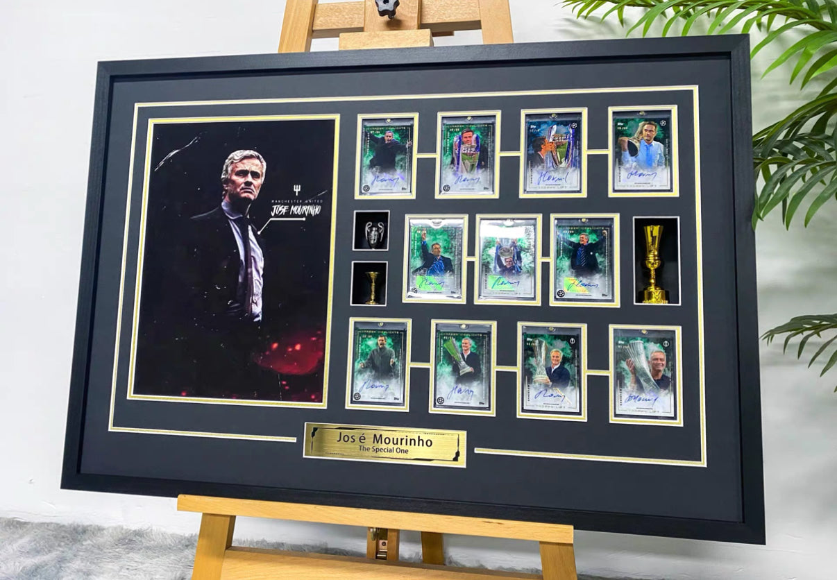 José Mourinho Autographed Trading Card | Personalized Framed Keepsake