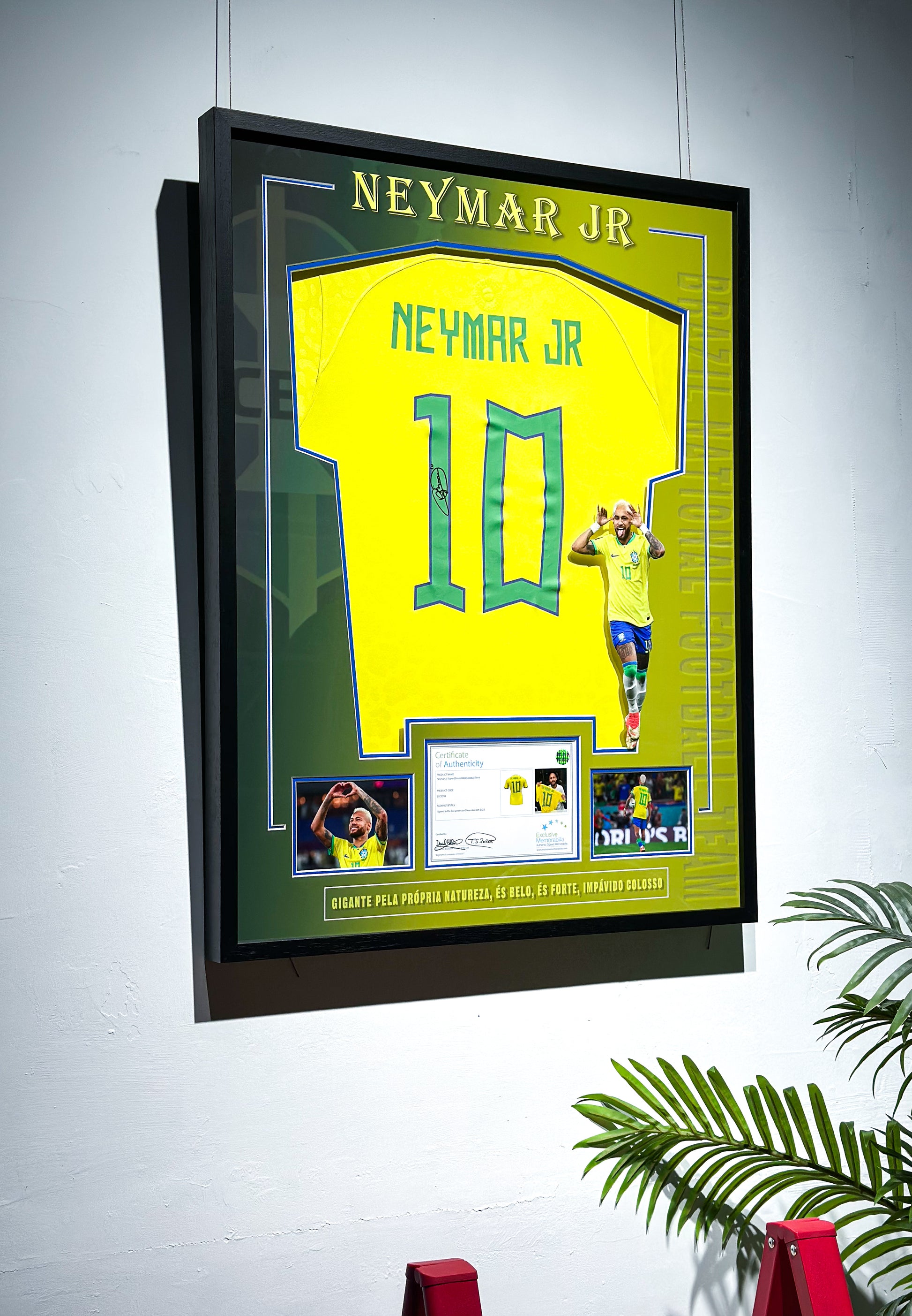 Neymar Jr Brazil National Team Autographed Jersey