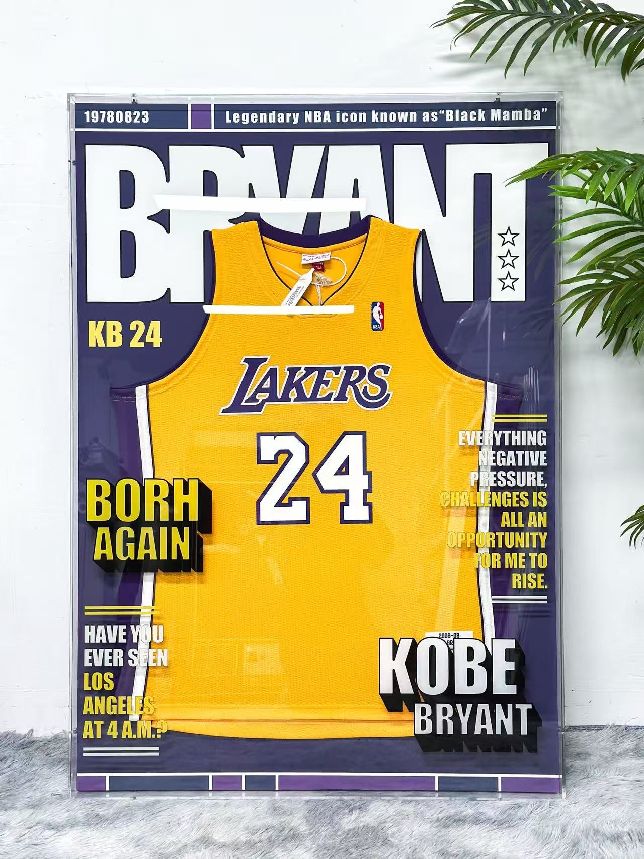 Kobe Bryant Los Angeles Lakers Autographed Jersey Framed